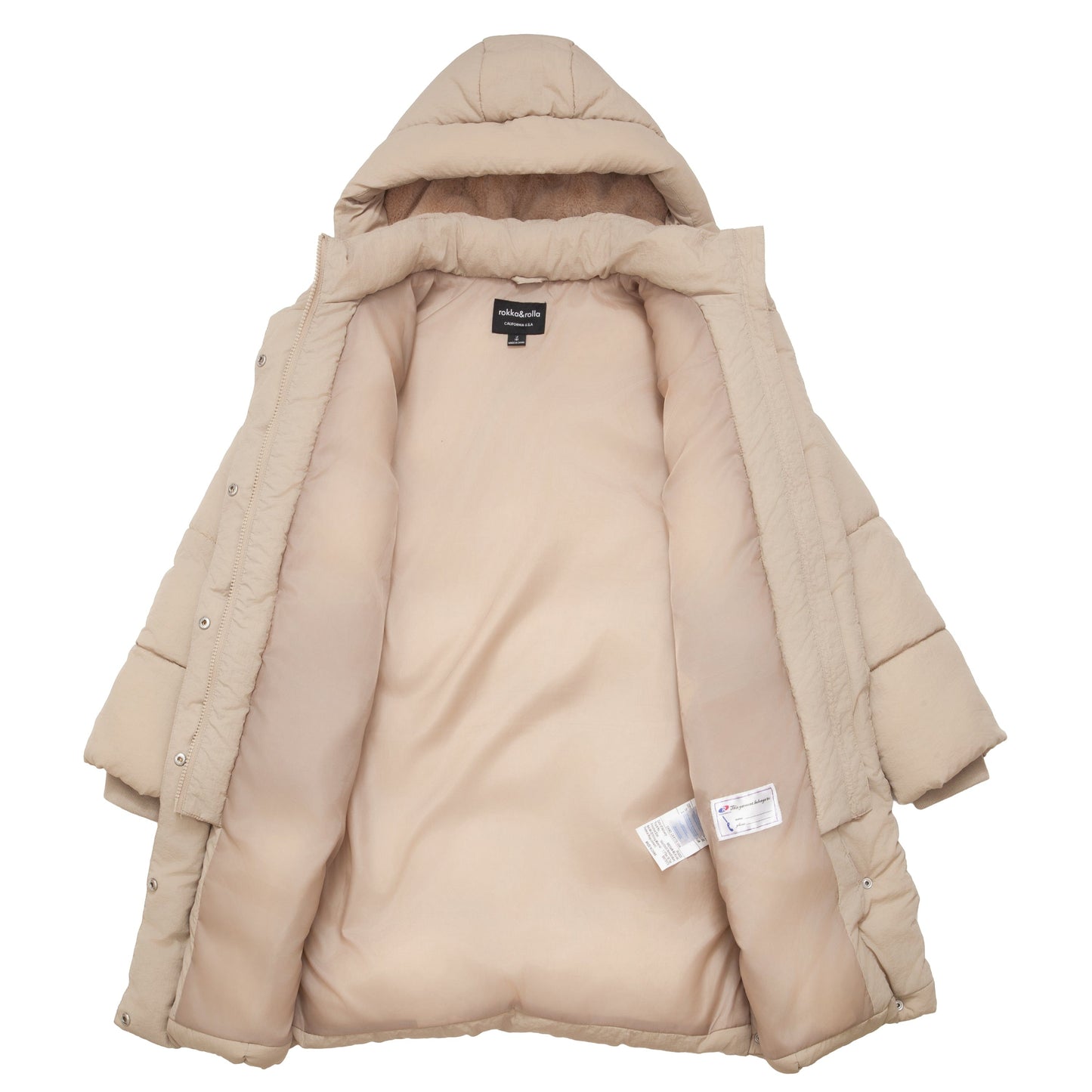 Big Girls' Knee Length Puffer Coat Rokka&Rolla