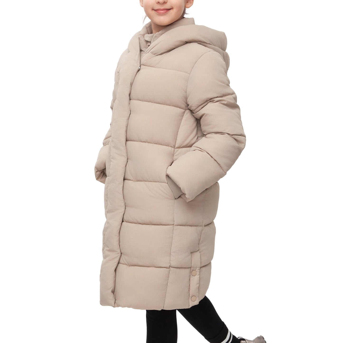 Big Girls' Knee Length Puffer Coat Rokka&Rolla