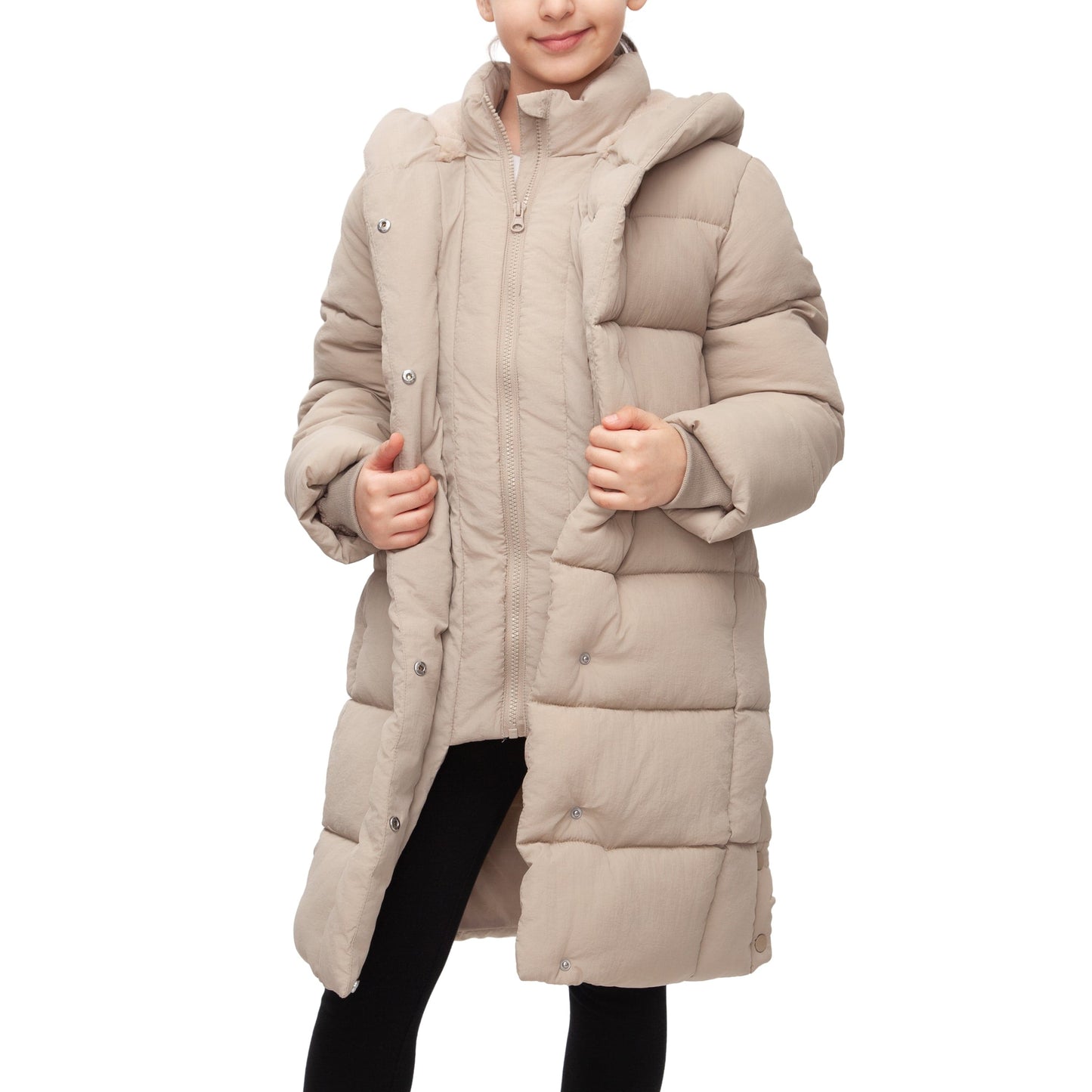 Big Girls' Knee Length Puffer Coat Rokka&Rolla