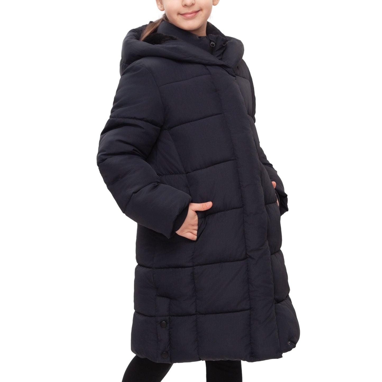 Big Girls' Knee Length Puffer Coat Rokka&Rolla
