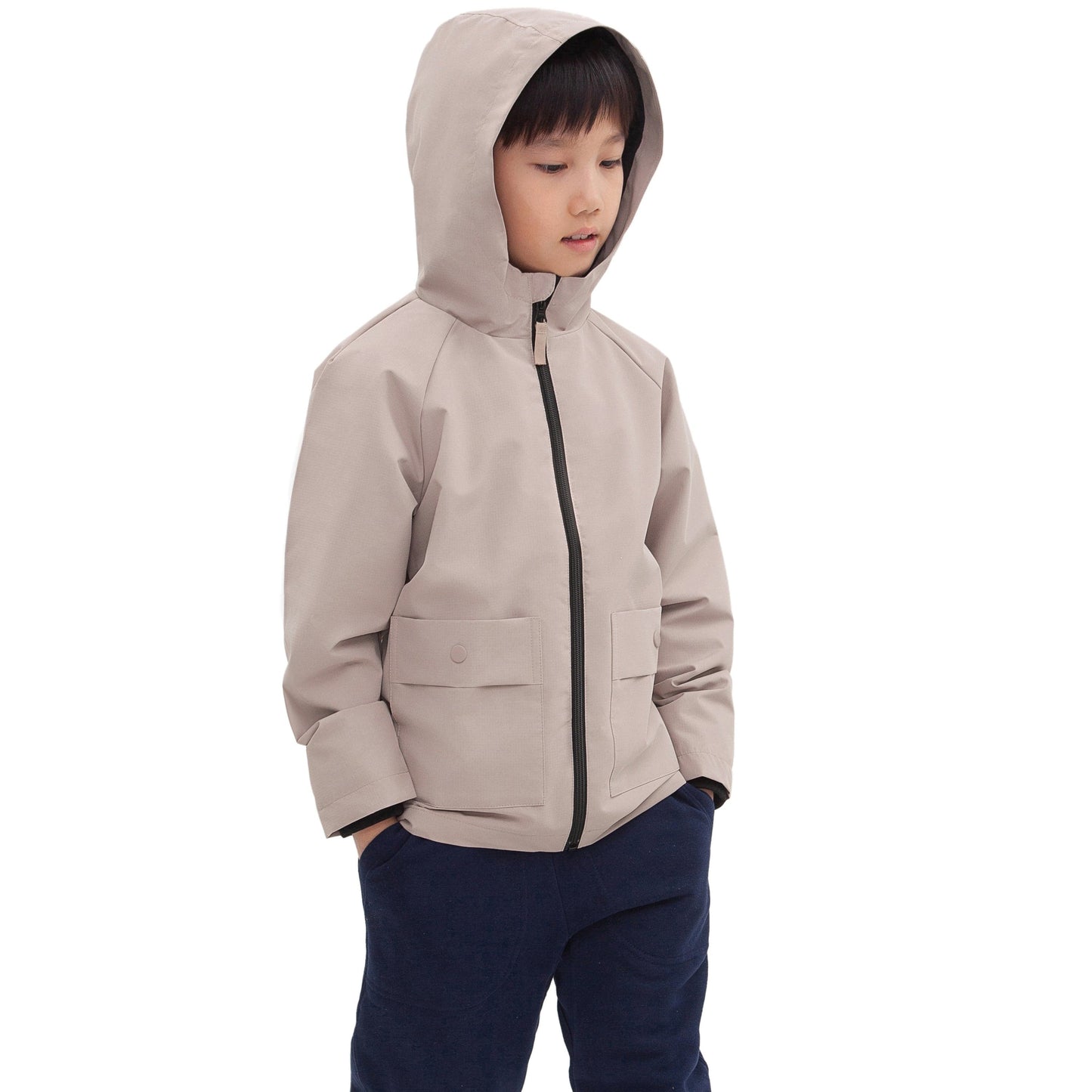 Boy's Hooded Water-Resistant Parka Windbreaker Jacket Coats & Jackets Rokka & Rolla