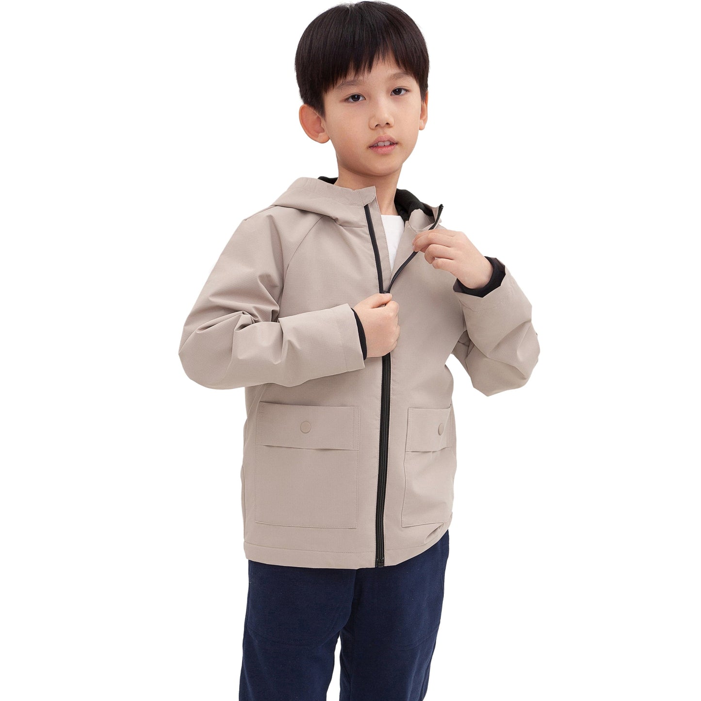 Boy's Hooded Water-Resistant Parka Windbreaker Jacket Coats & Jackets Rokka & Rolla