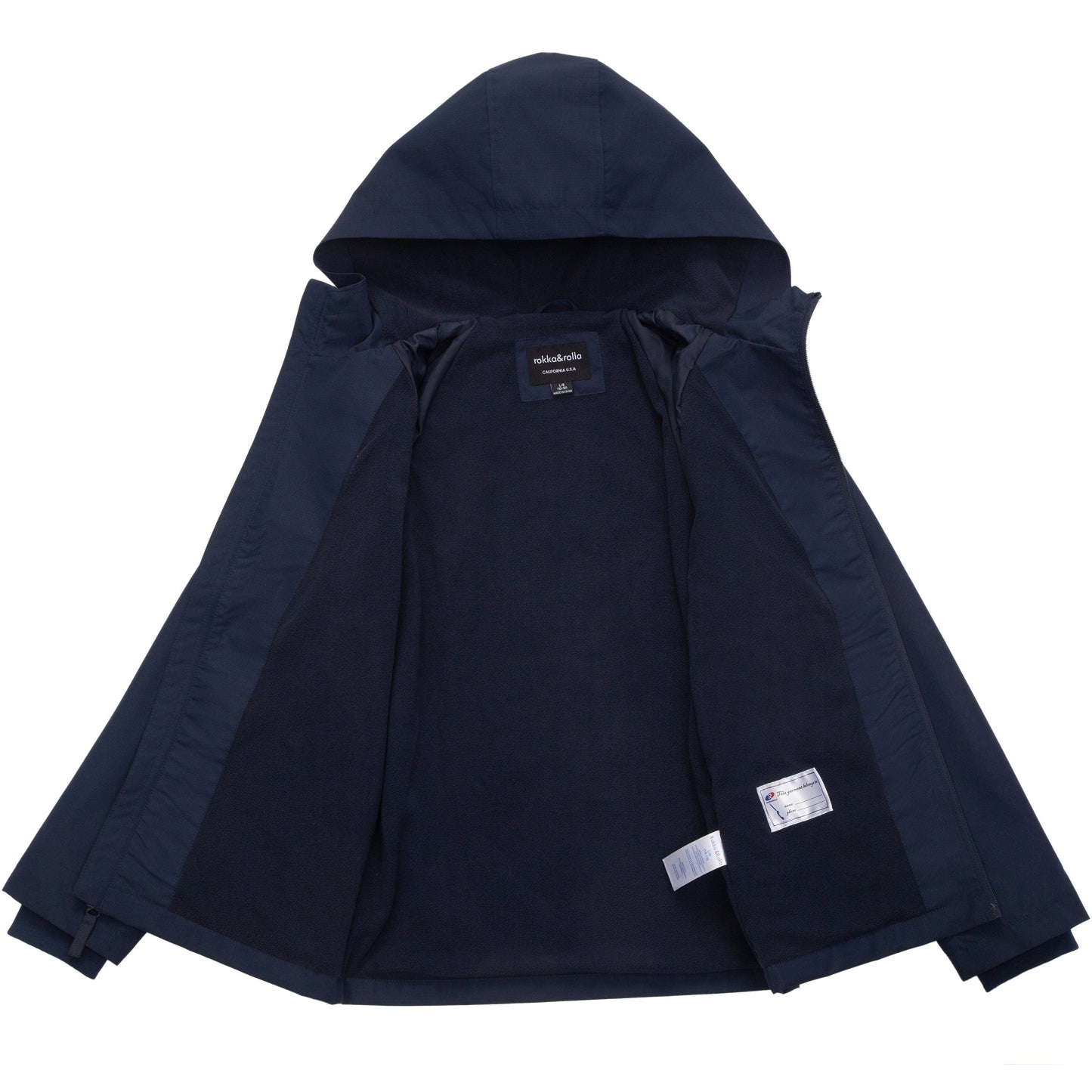 Boy's Hooded Water-Resistant Parka Windbreaker Jacket Coats & Jackets Rokka & Rolla