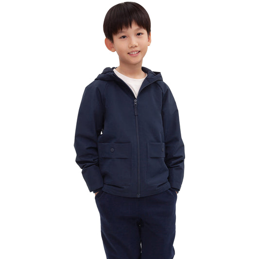 Boy's Hooded Water-Resistant Parka Windbreaker Jacket Coats & Jackets Rokka & Rolla