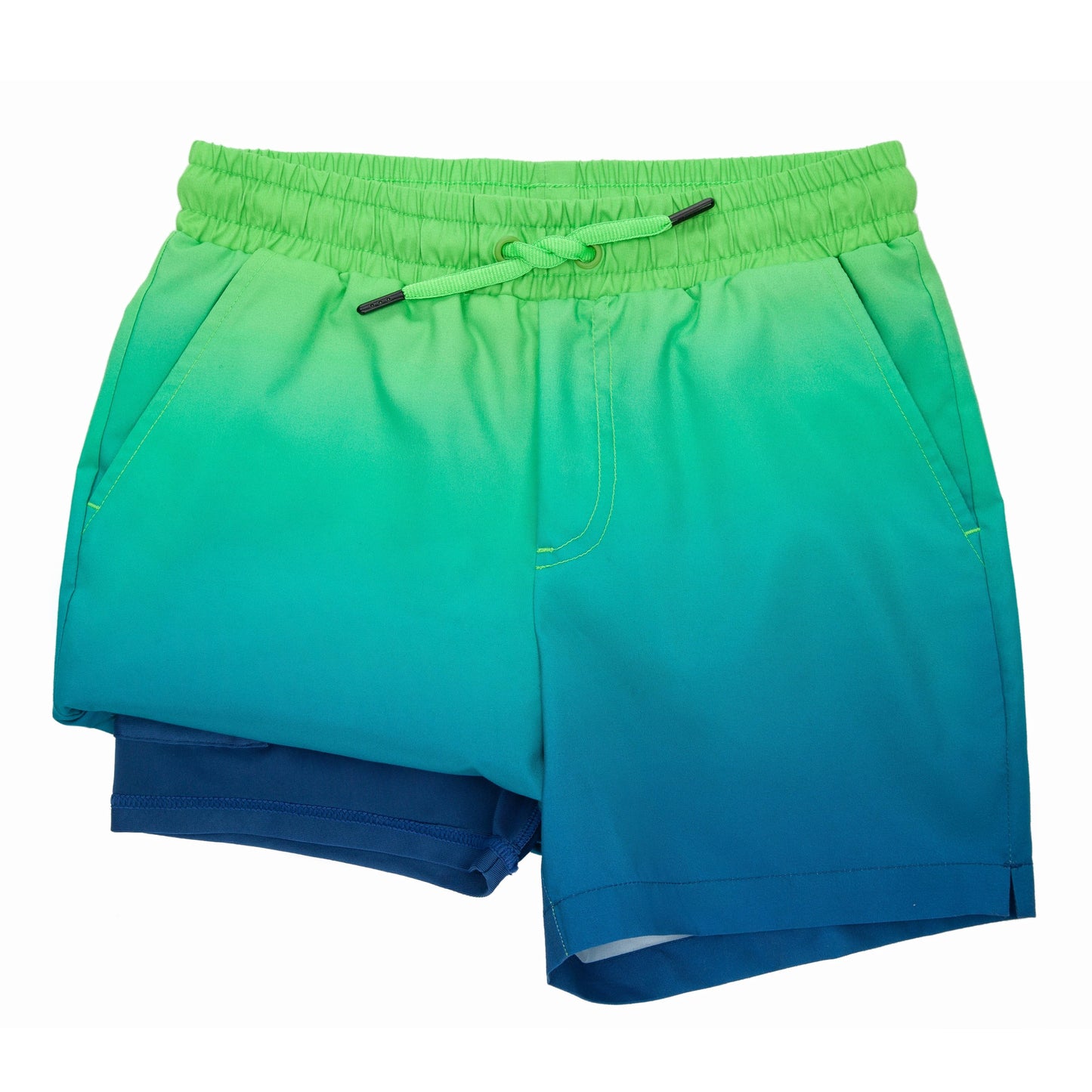 Boys' Compression Liner Swim Trunks Quick Dry Bathing Suit Swimwear XS / Emerald Bay Rokka & Rolla