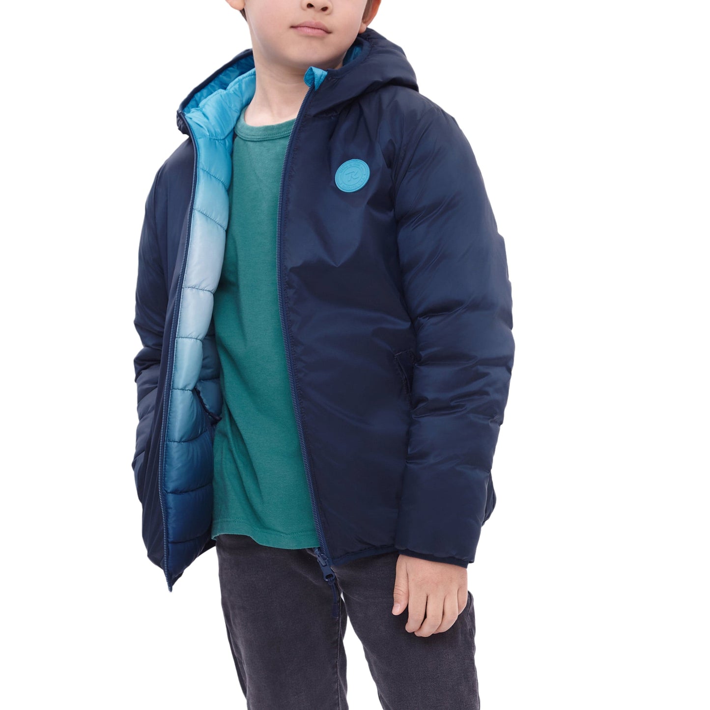 Boys' Reversible Lightweight Puffer Jacket Coats & Jackets Rokka & Rolla