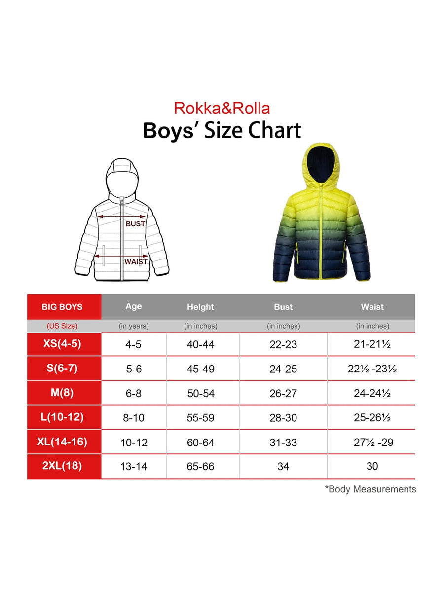 Boys' Reversible Lightweight Puffer Jacket Coats & Jackets Rokka & Rolla