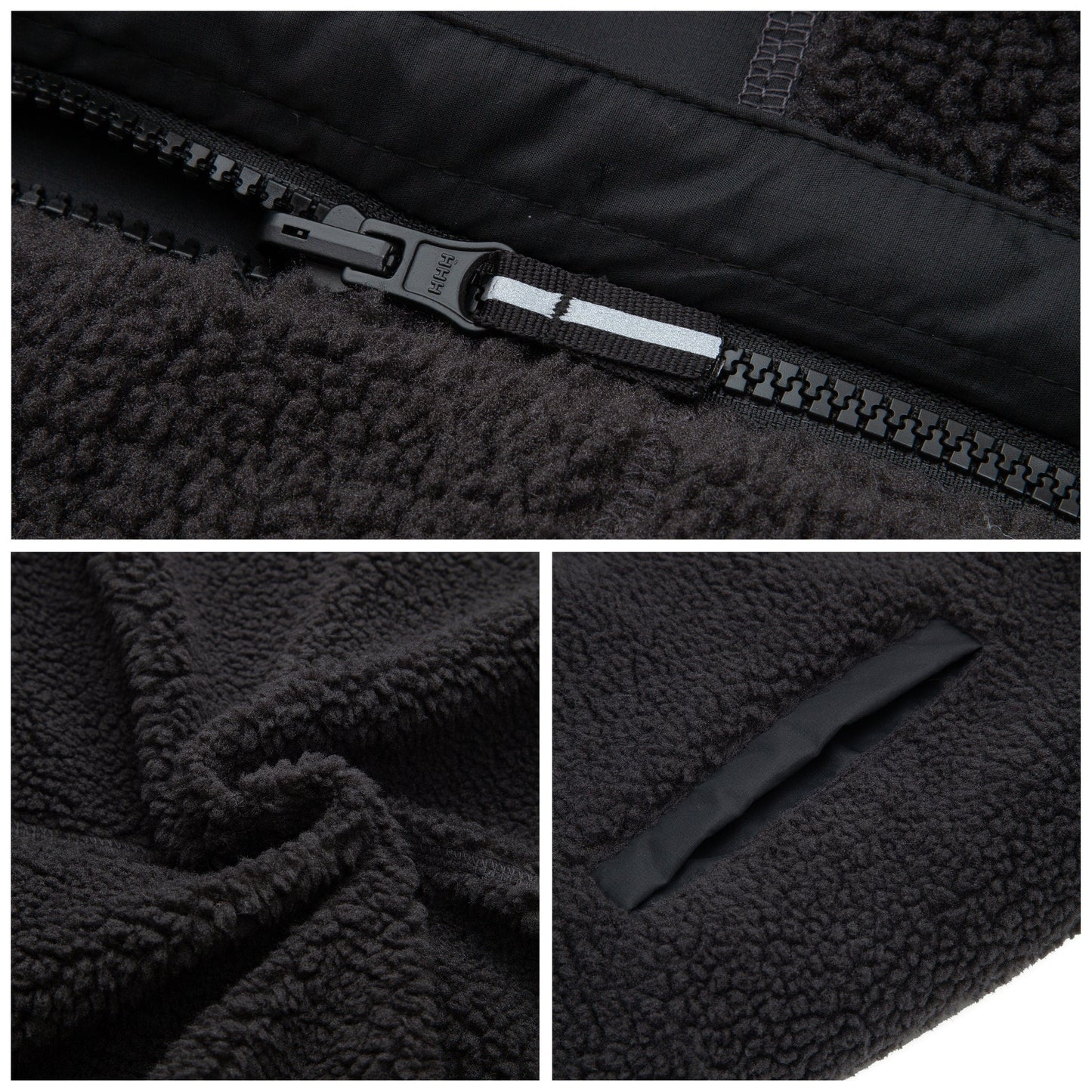 Boys Reversible Puffer Fleece Jacket Water Resistant Warm Outerwear - Black Coats & Jackets Rokka&Rolla