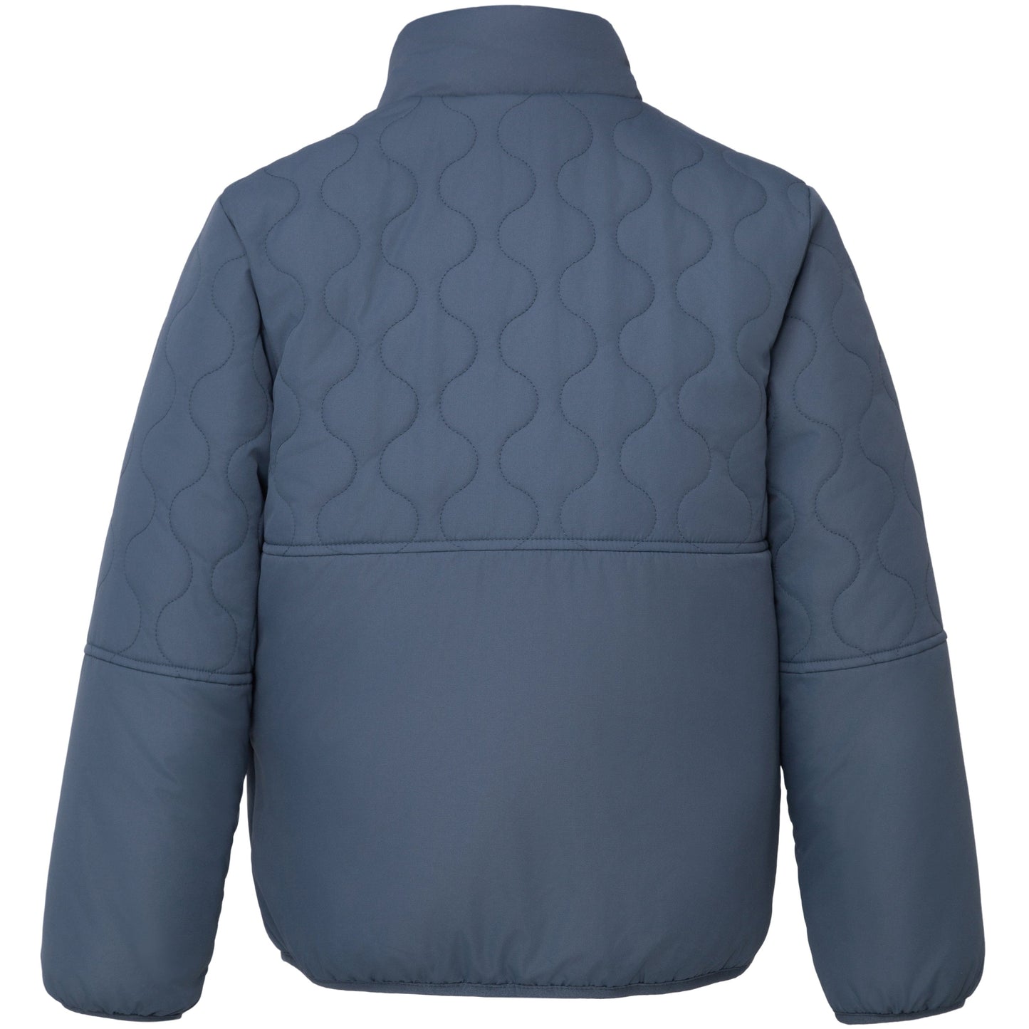 Boys Reversible Puffer Fleece Jacket Water Resistant Warm Outerwear - Navy Coats & Jackets Rokka&Rolla