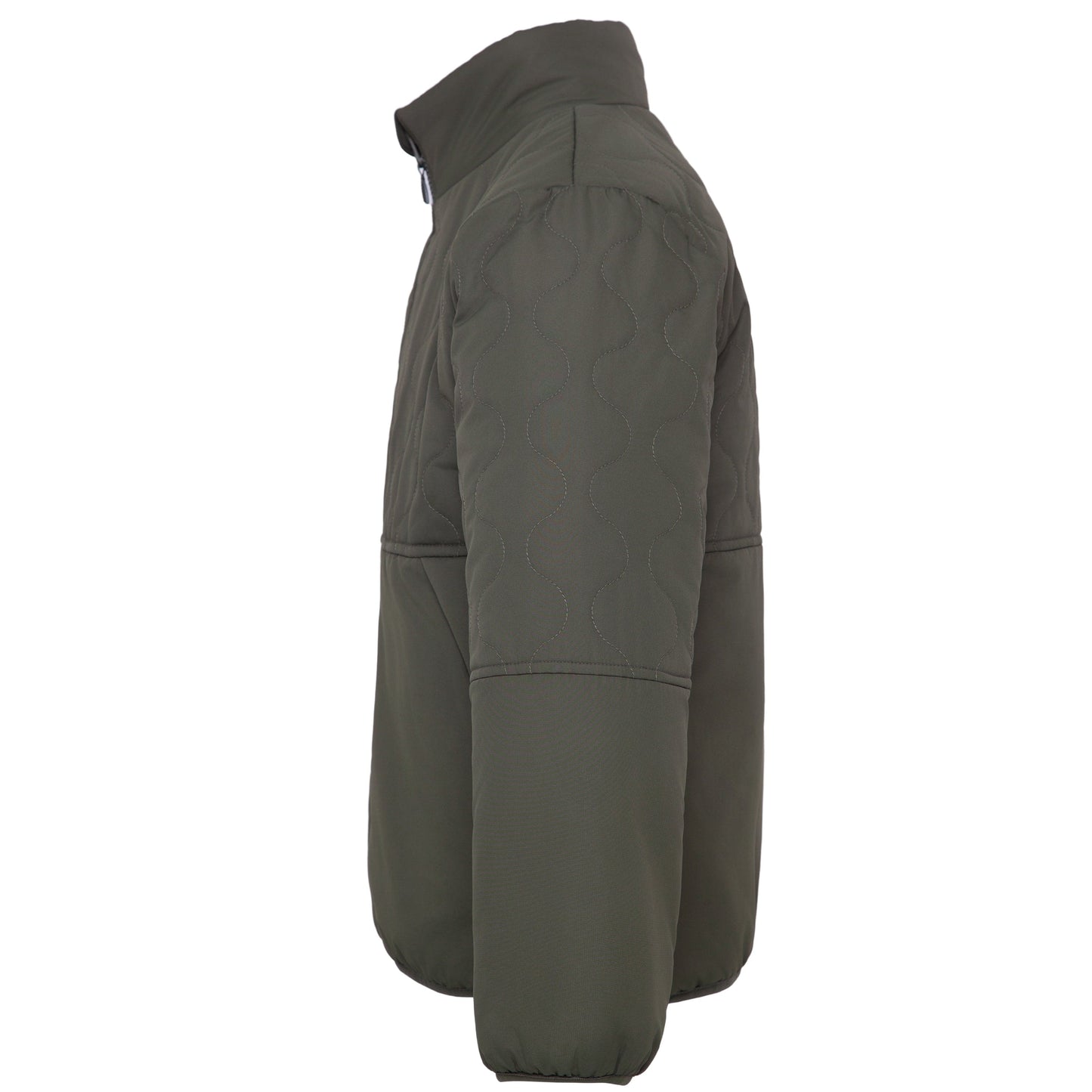 Boys Reversible Puffer Fleece Jacket Water Resistant Warm Outerwear - Olive Coats & Jackets Rokka&Rolla