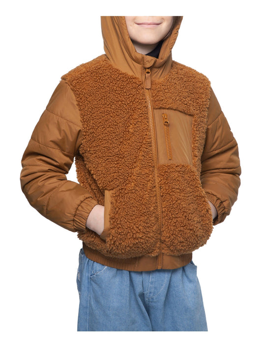 Boys' Water-Resistant Teddy Sherpa Puffer Jacket Coats & Jackets Rokka & Rolla