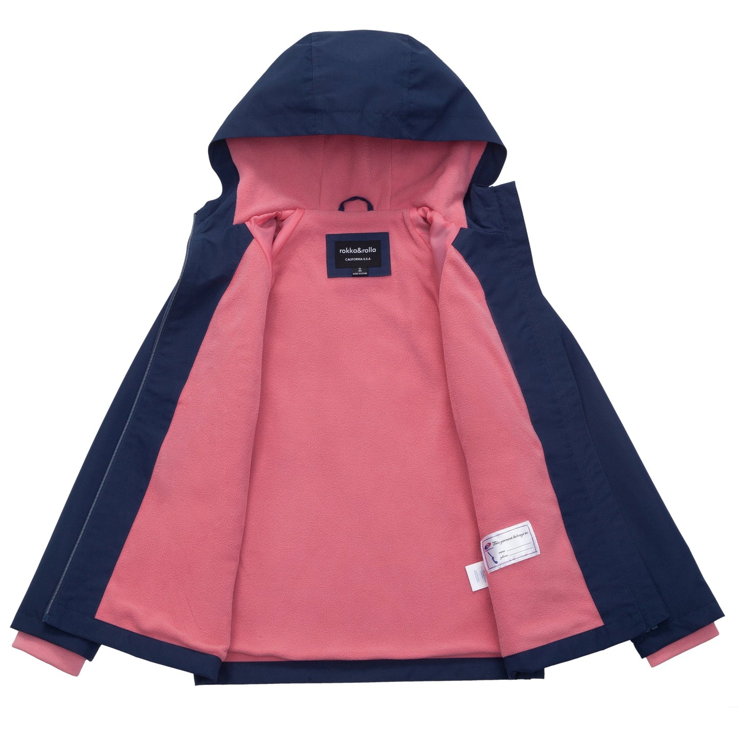 Girl's Hooded Water-Resistant Parka Windbreaker Jacket Coats & Jackets Rokka & Rolla
