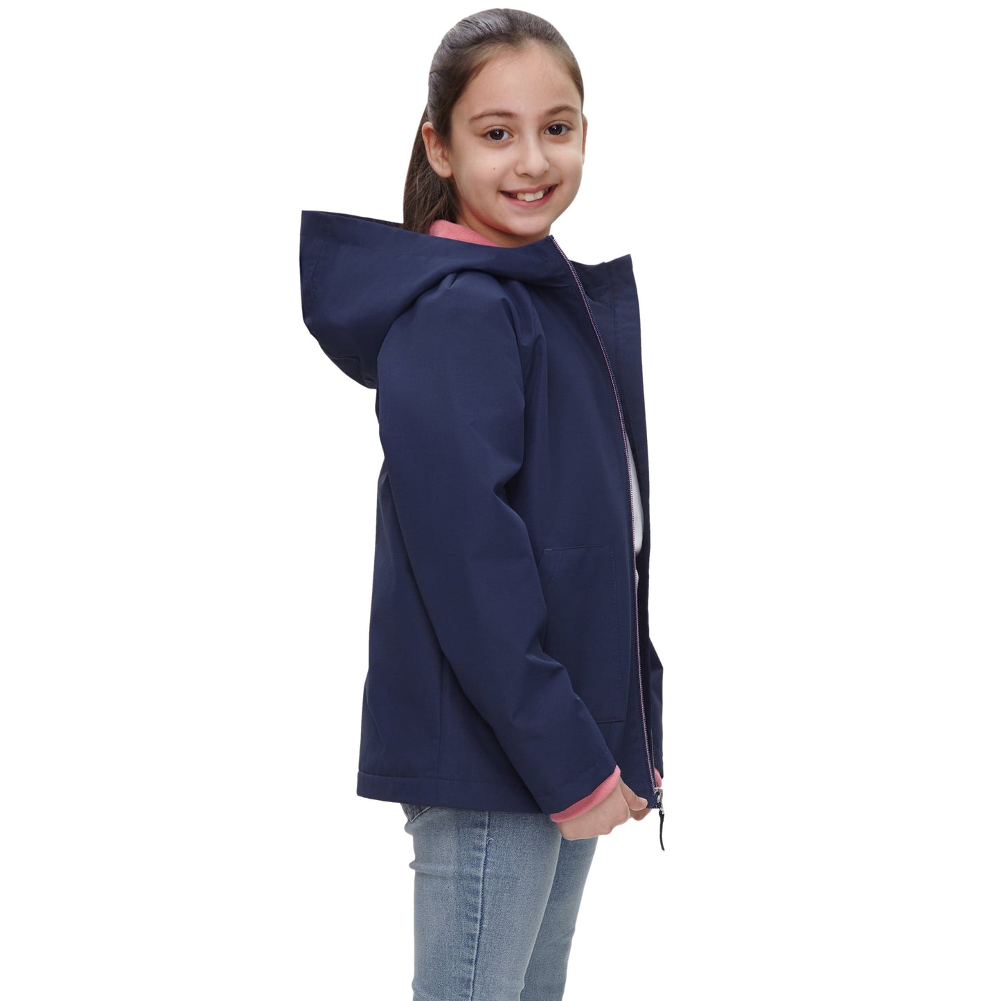 Girl's Hooded Water-Resistant Parka Windbreaker Jacket Coats & Jackets Rokka & Rolla
