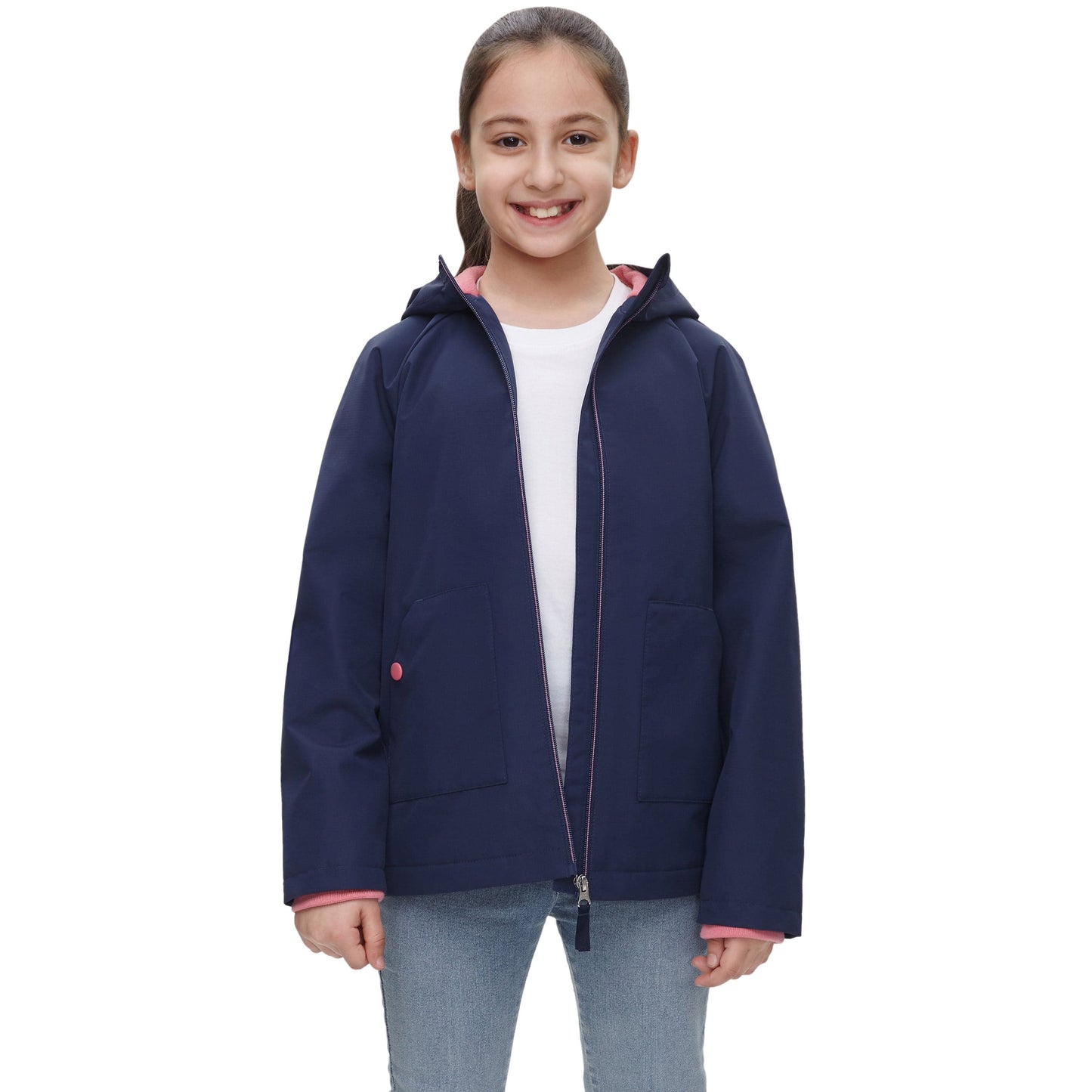 Girl's Hooded Water-Resistant Parka Windbreaker Jacket Coats & Jackets Rokka & Rolla