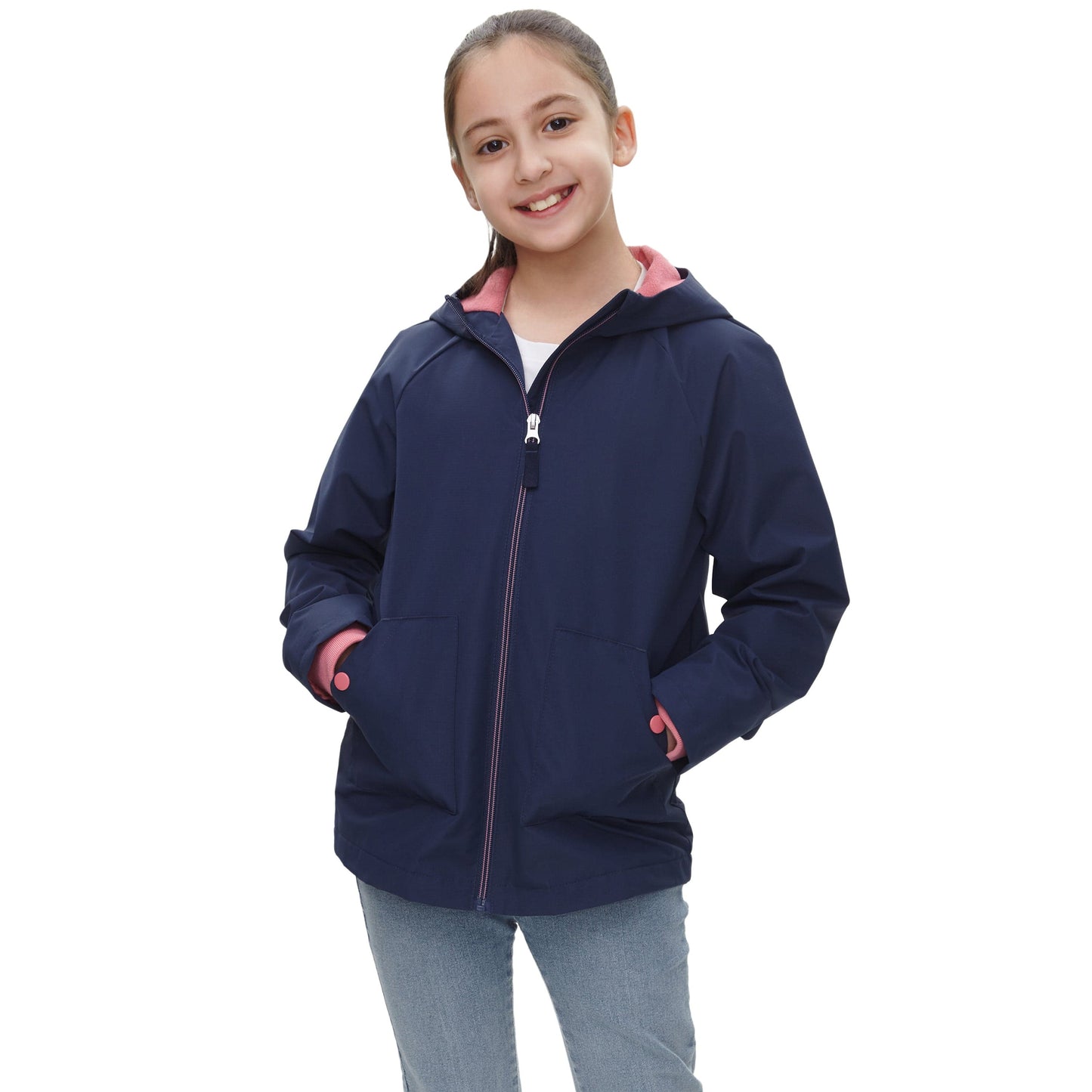 Girl's Hooded Water-Resistant Parka Windbreaker Jacket Coats & Jackets Rokka & Rolla