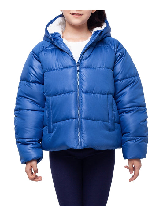 Girls' Heavyweight Puffer Jacket Sherpa Lined Bubble Coat Coats & Jackets Rokka & Rolla