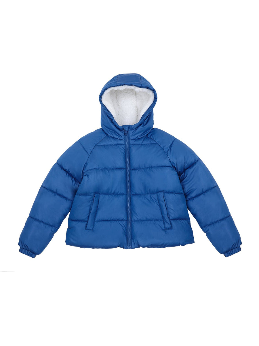 Girls' Heavyweight Puffer Jacket Sherpa Lined Bubble Coat Coats & Jackets Rokka & Rolla