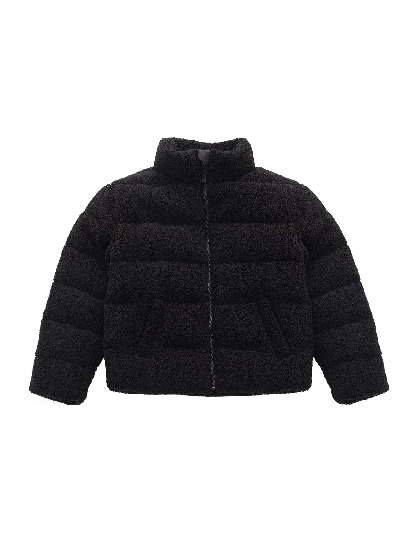 Girls' Teddy Sherpa Puffer Jacket Winter Coat (Copy) Coats & Jackets XS (4-5) / Black Pearl Rokka & Rolla