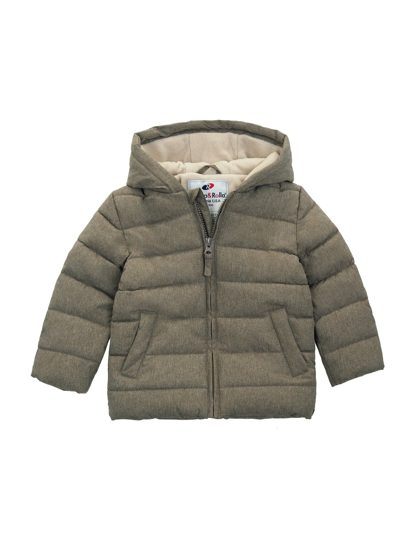 Infant Boys' Fleece Hooded Puffer Jacket Baby & Toddler Outerwear Rokka & Rolla