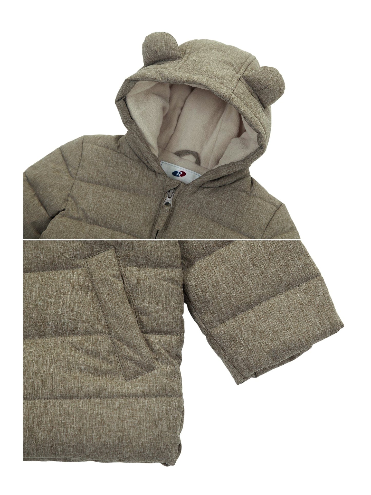 Infant Boys' Fleece Hooded Puffer Jacket Baby & Toddler Outerwear Rokka & Rolla