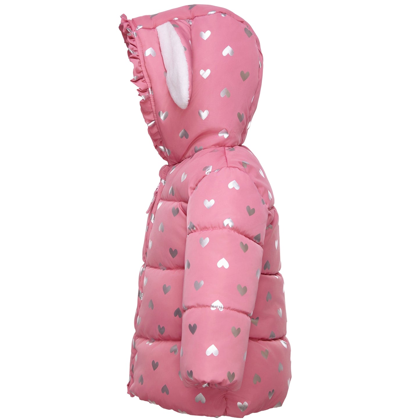 Infant Girls' Soft Fur Hooded Puffer Jacket Baby & Toddler Outerwear Rokka & Rolla