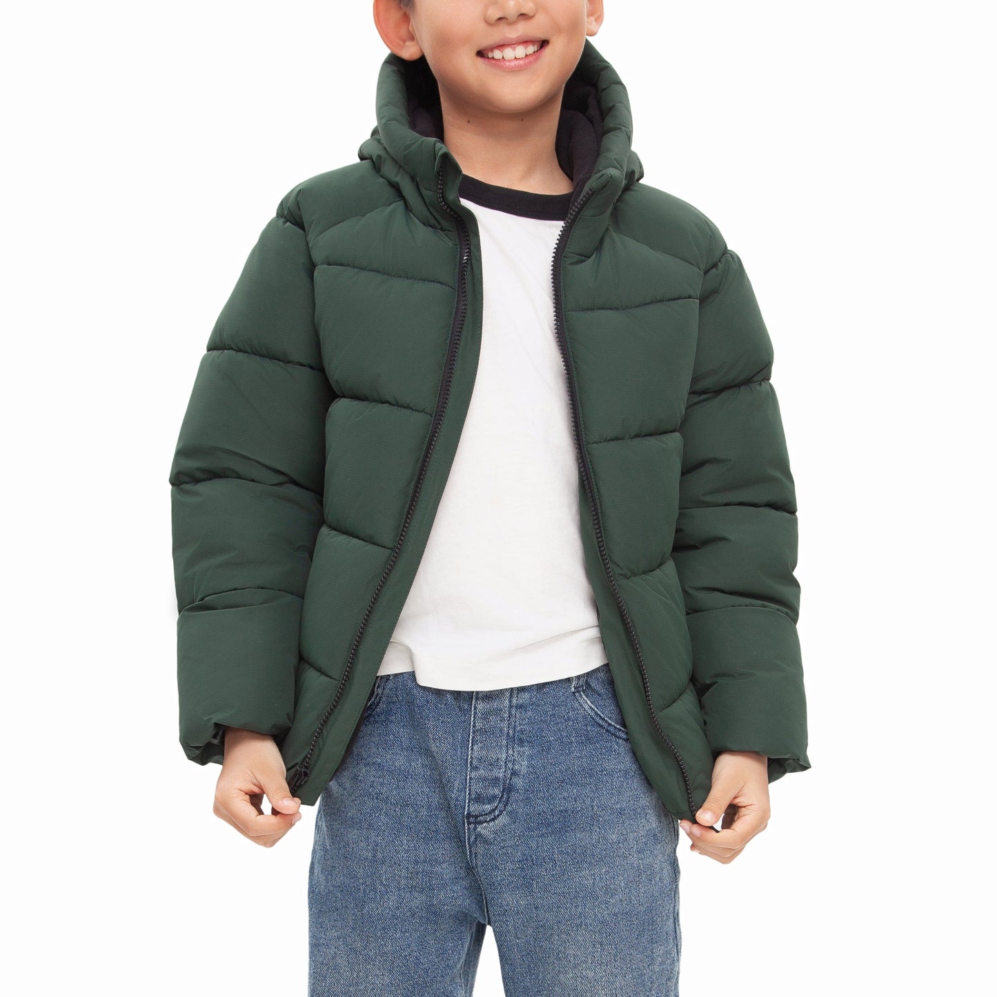 Little and Big Boys' Urban Shield Ripstop Puffer Jacket Rokka&Rolla