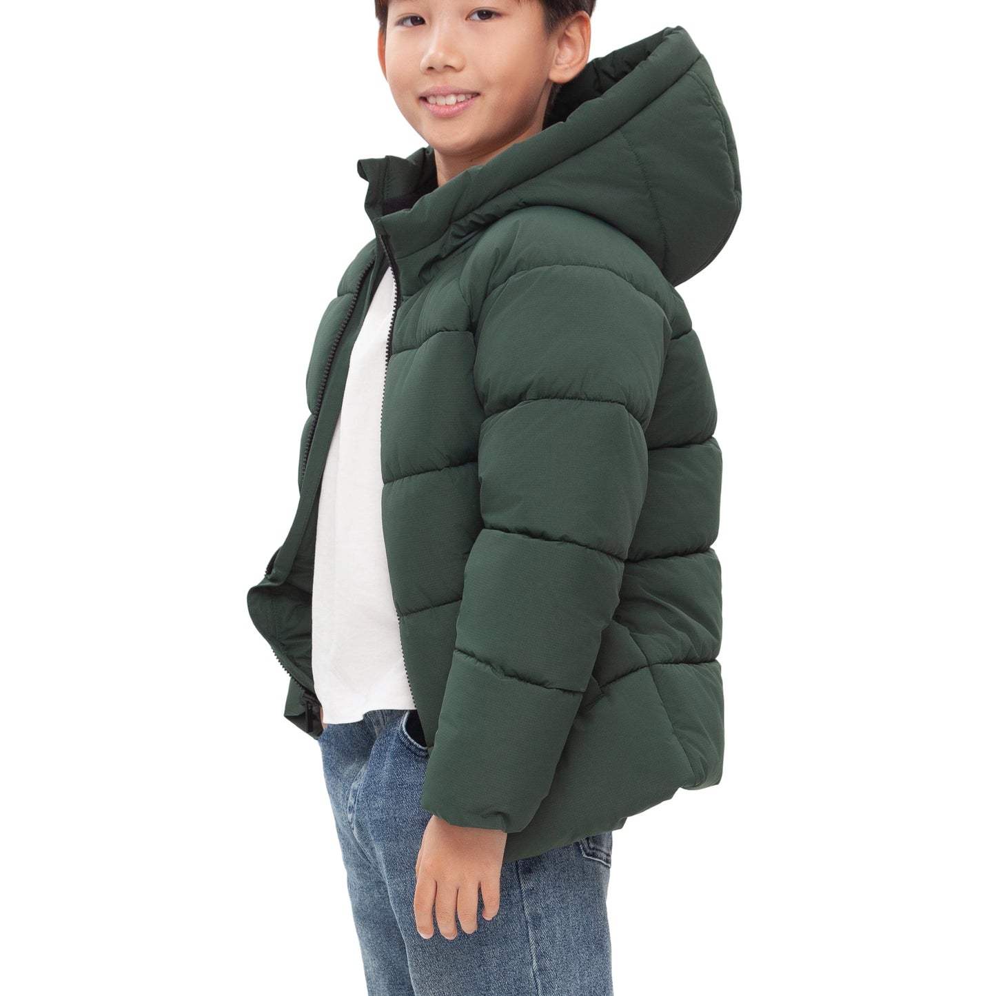 Little and Big Boys' Urban Shield Ripstop Puffer Jacket Rokka&Rolla