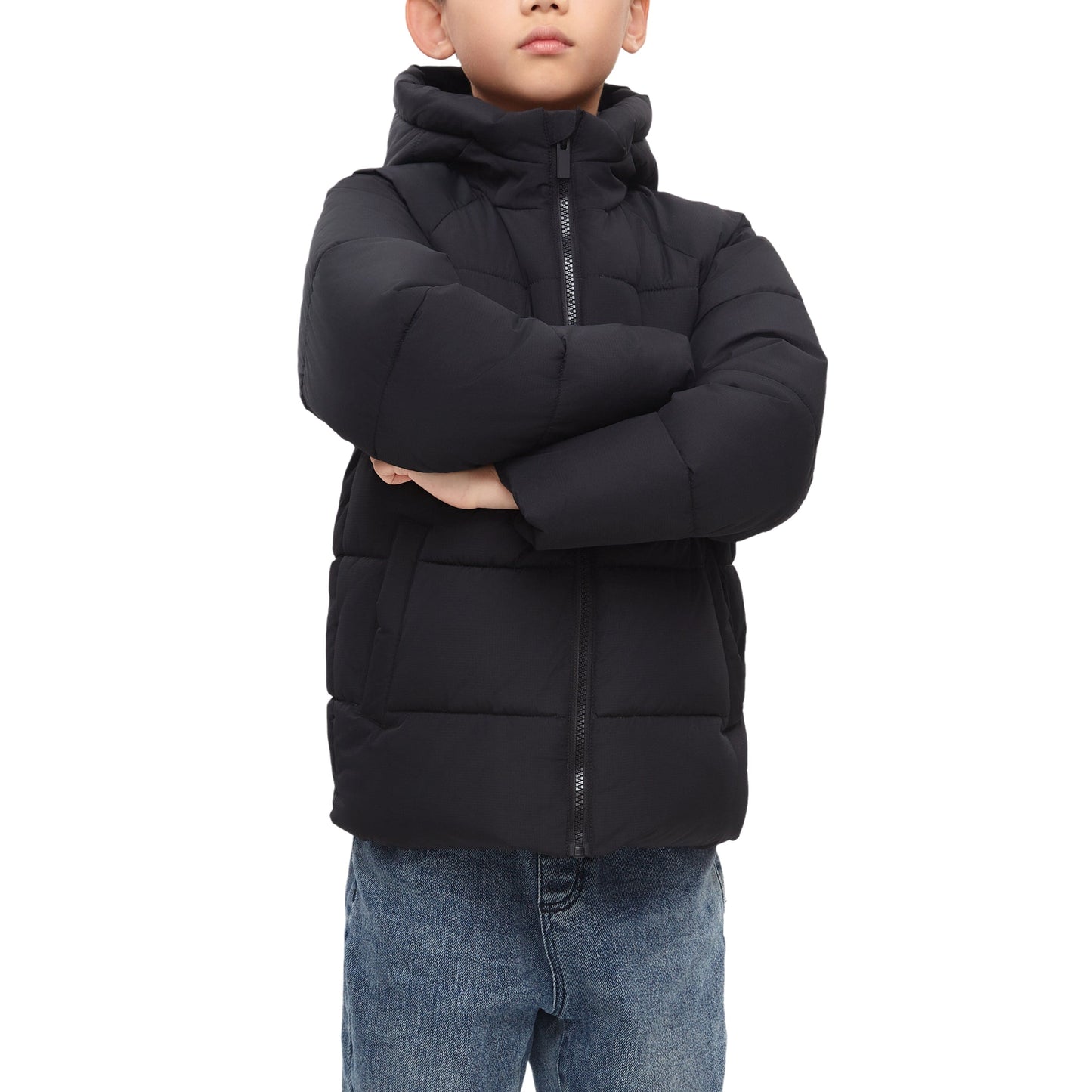 Little and Big Boys' Urban Shield Ripstop Puffer Jacket Rokka&Rolla