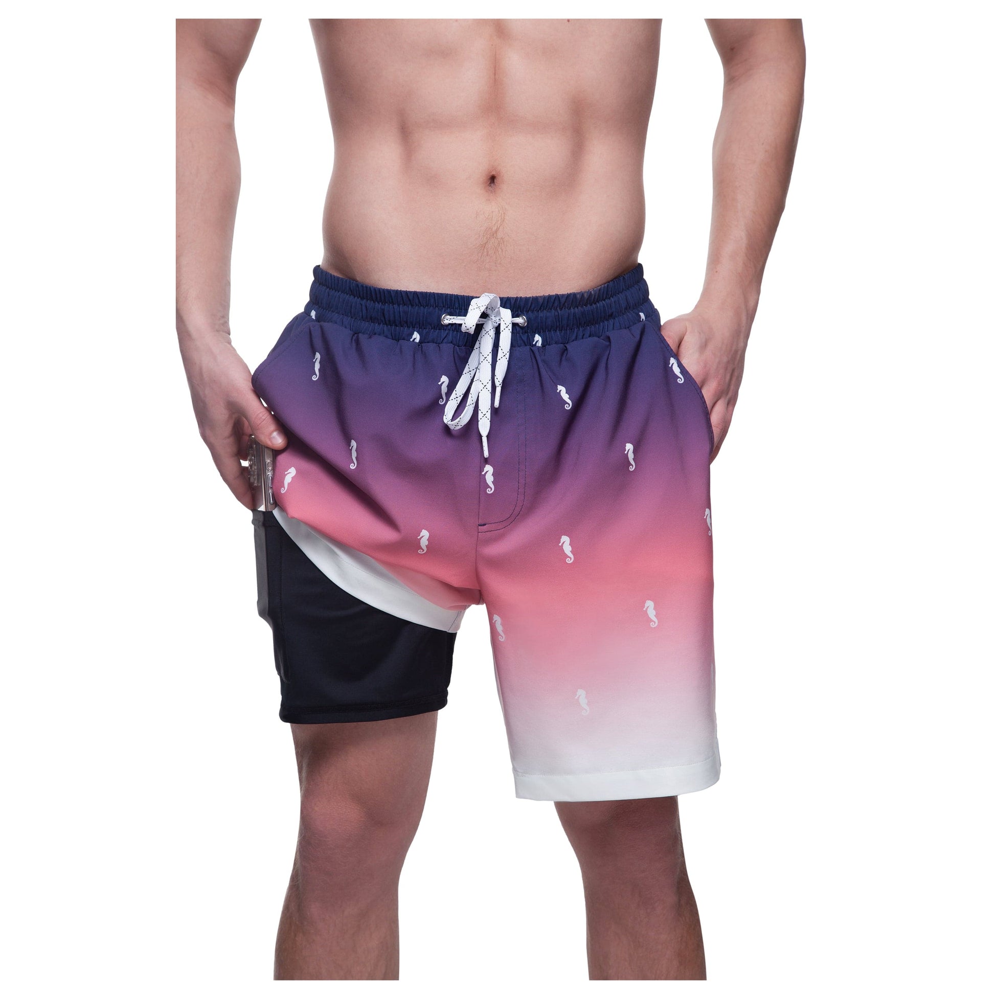 Men's Compression Liner Swim Trunks Quick Dry Bathing Suit Swimwear Rokka & Rolla