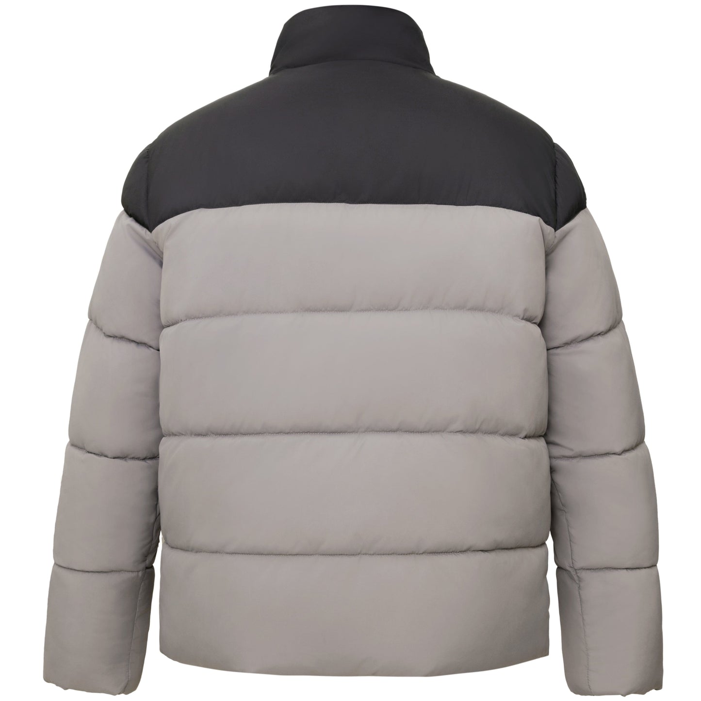 Men's Essential Puffer Jacket Water Resistant Insulated Winter Coat Stand Collar - Gray Coats & Jackets Rokka&Rolla