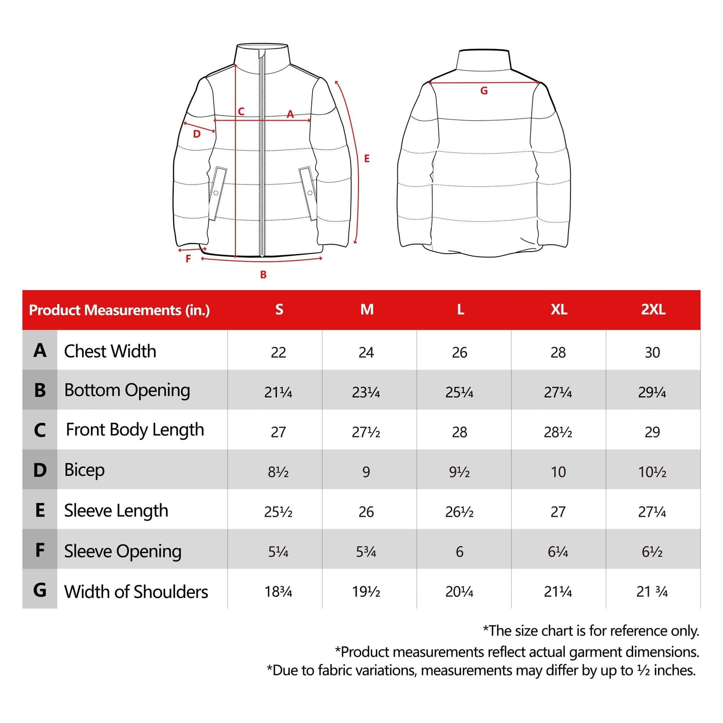 Men's Essential Puffer Jacket Water Resistant Insulated Winter Coat Stand Collar - Gray Coats & Jackets Rokka&Rolla
