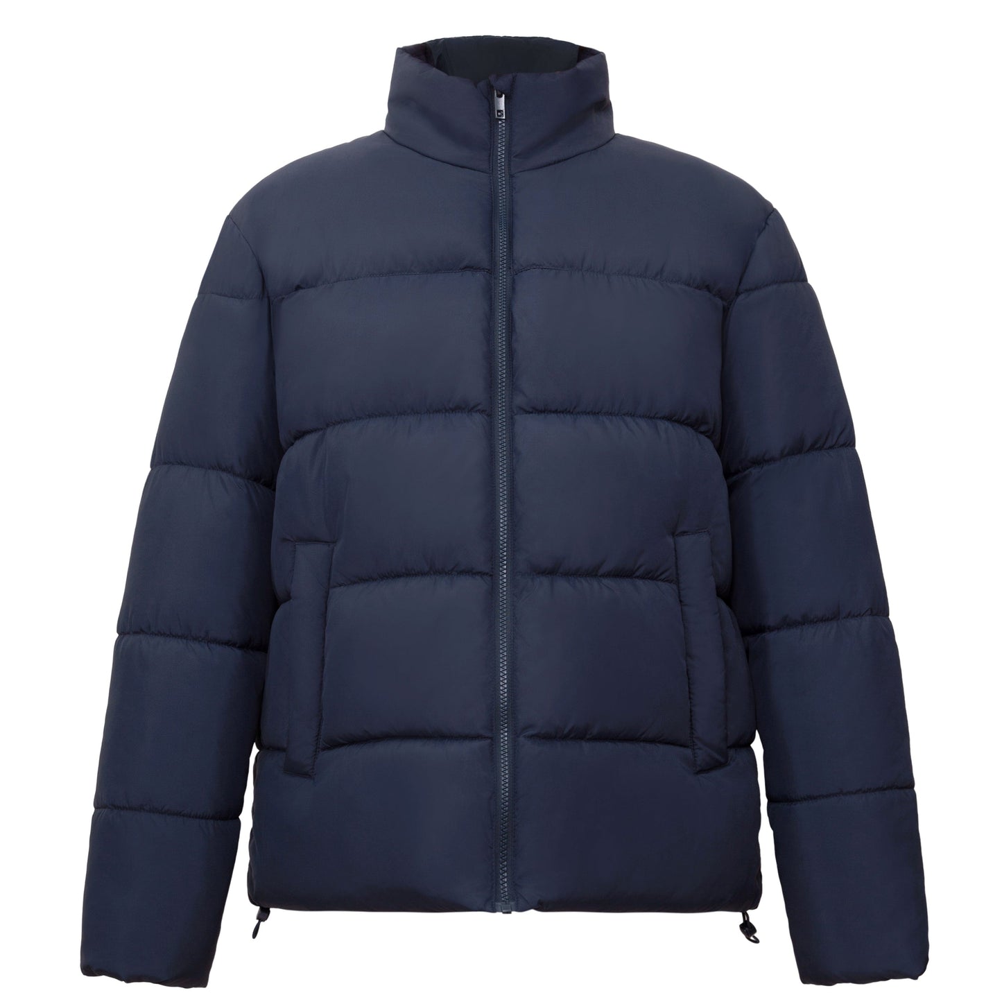 Men's Essential Puffer Jacket Water Resistant Insulated Winter Coat Stand Collar - Navy Coats & Jackets S Rokka&Rolla