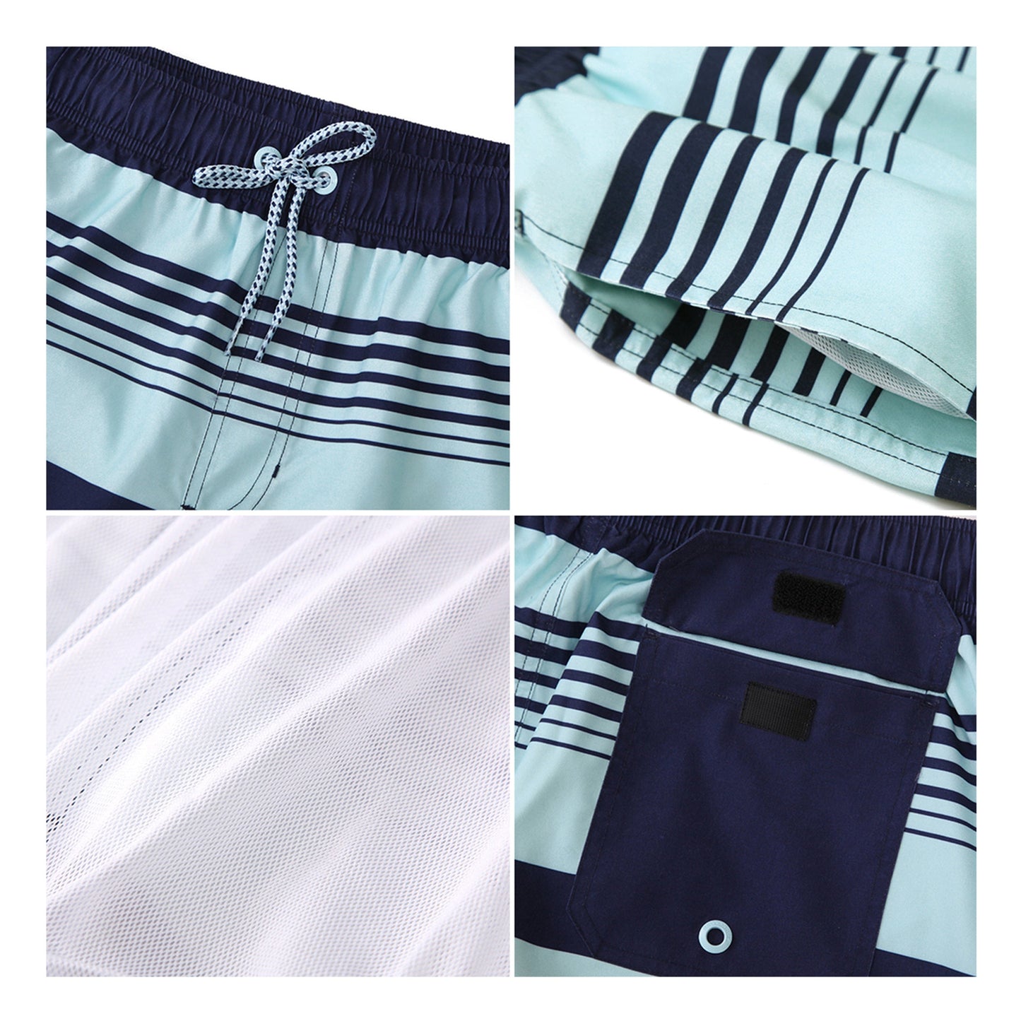 Men's Quick Dry Mesh Lined Swim Trunks Swimwear Rokka & Rolla