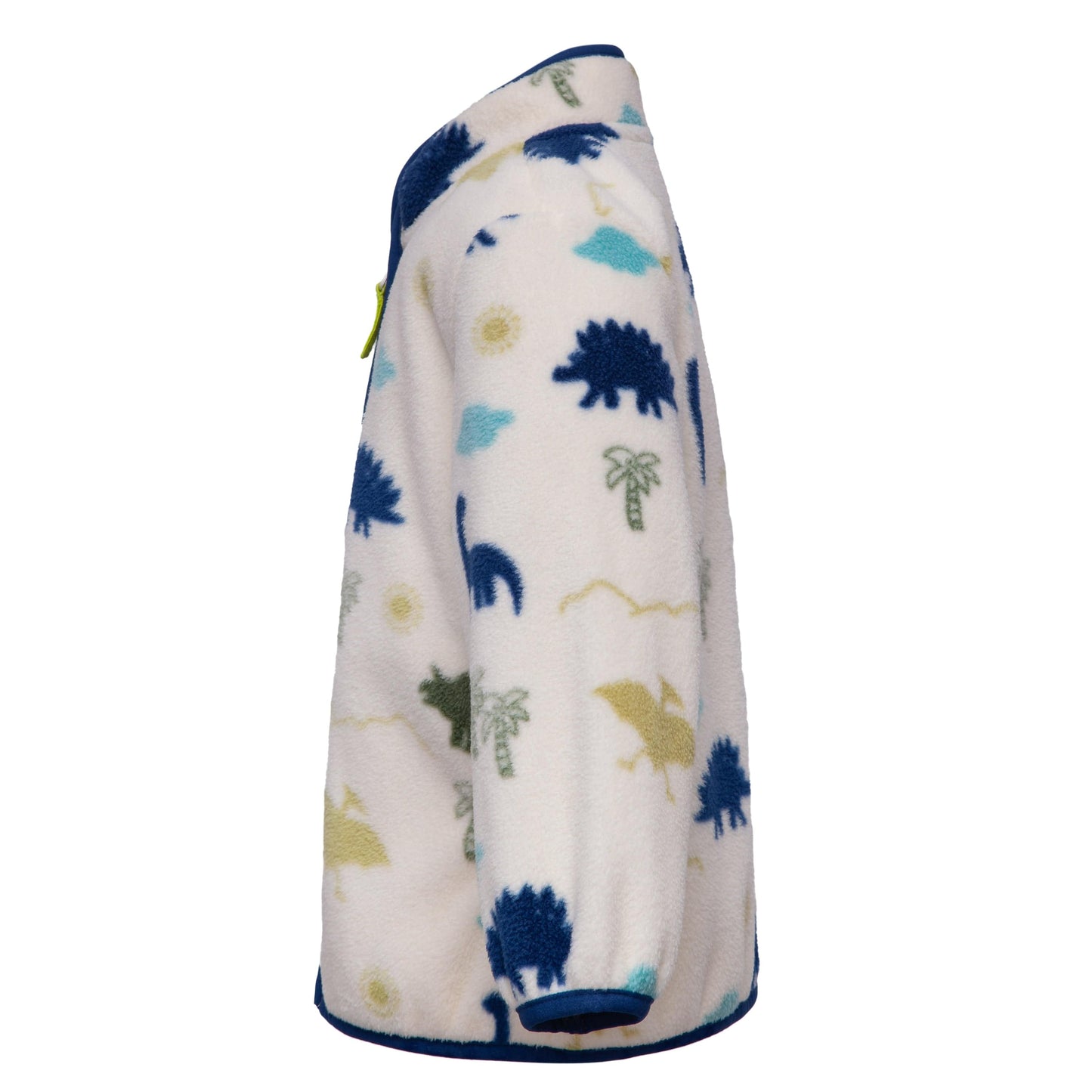 Toddler Fleece Jacket with Stand-Up Collar - Cream Dino Baby & Toddler Outerwear Rokka&Rolla