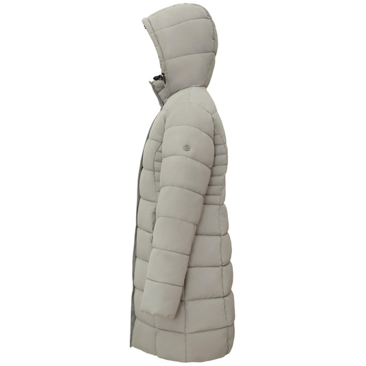 Women's Hooded Winter Long Coat Water Resistant Puffer Jacket Insulated Full Length Warm Outerwear - Stone Coats & Jackets Rokka&Rolla