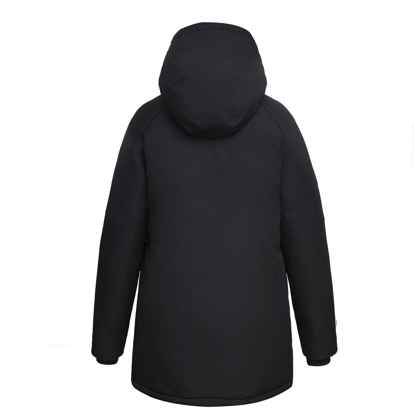 Women's Quilted Jacket Long Line Hip Length Insulated Outerwear - Black Coats & Jackets Rokka&Rolla