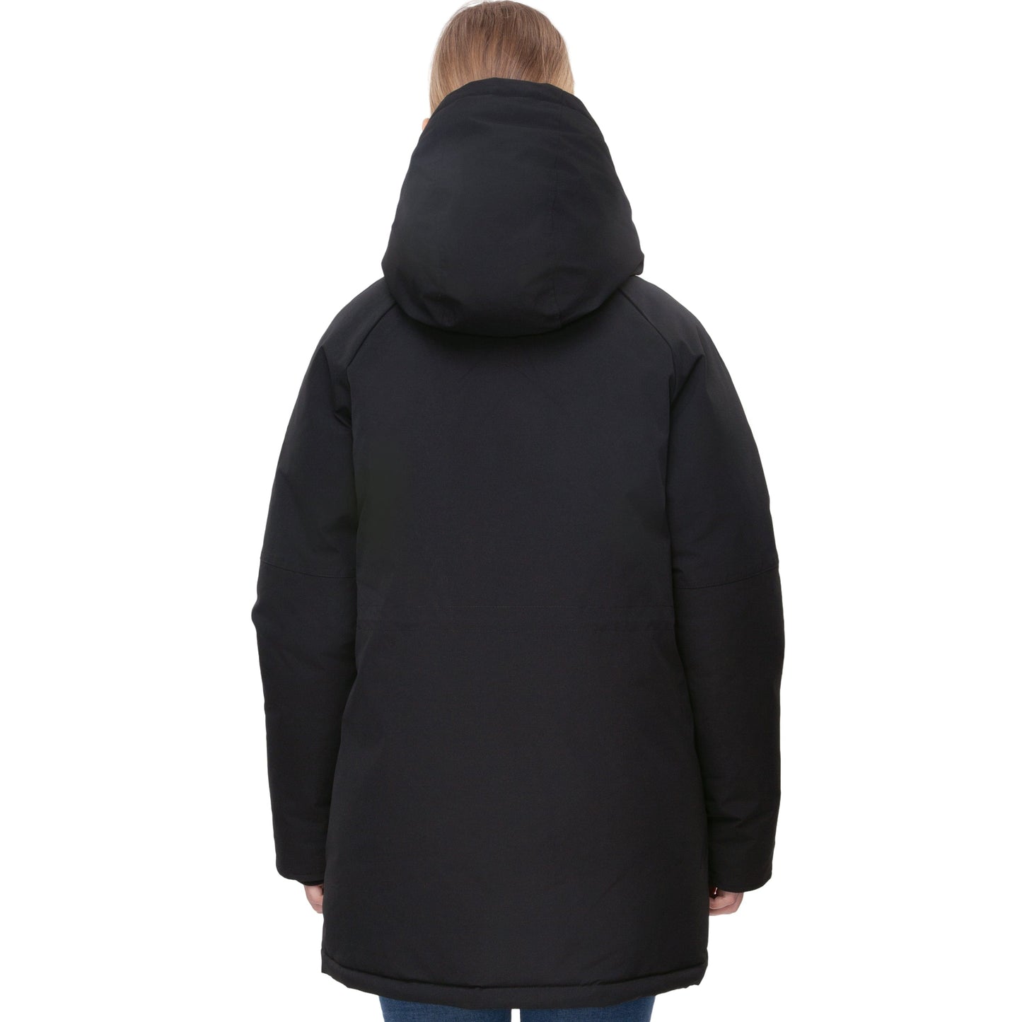 Women's Quilted Jacket Long Line Hip Length Insulated Outerwear - Black Coats & Jackets Rokka&Rolla