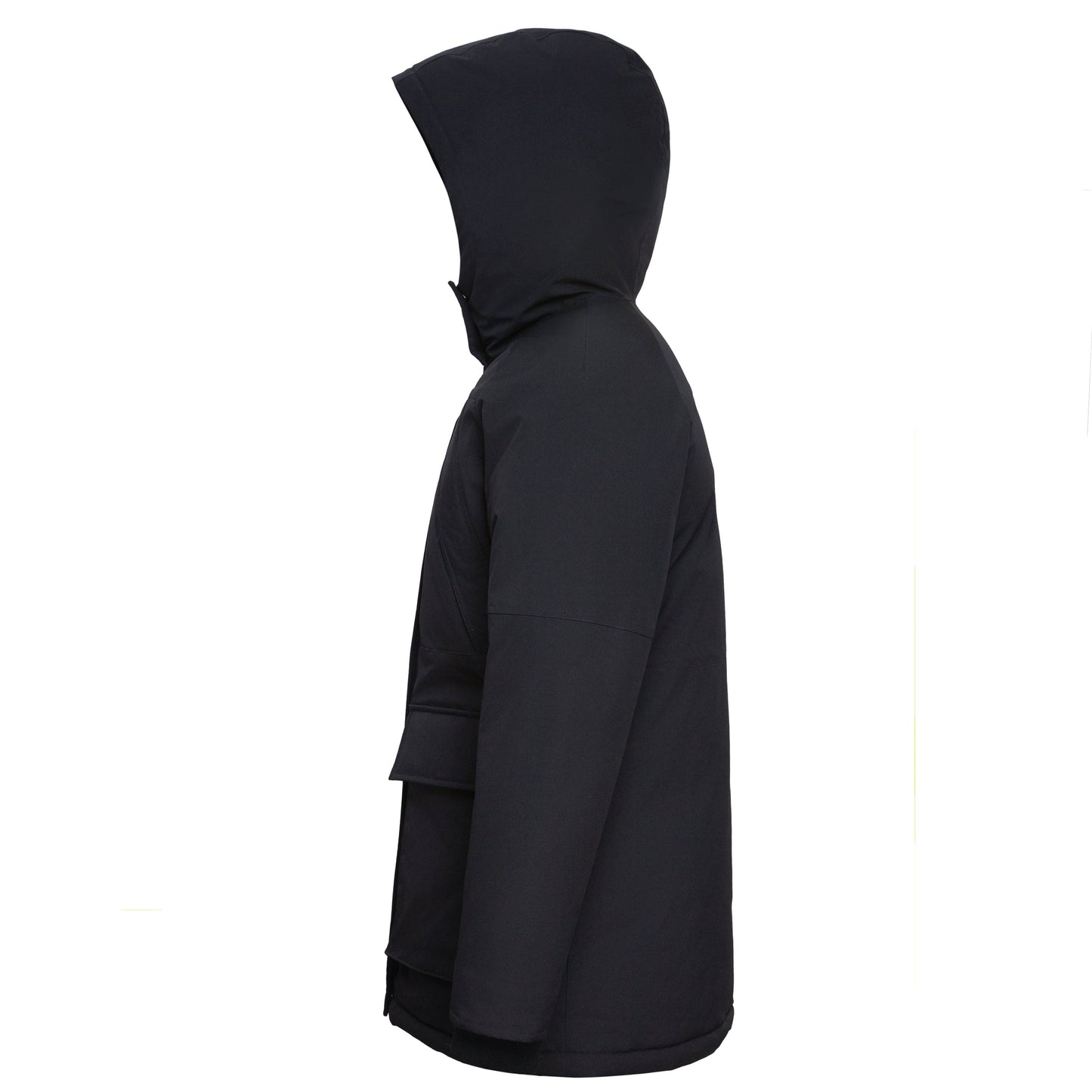 Women's Quilted Jacket Long Line Hip Length Insulated Outerwear - Black Coats & Jackets Rokka&Rolla