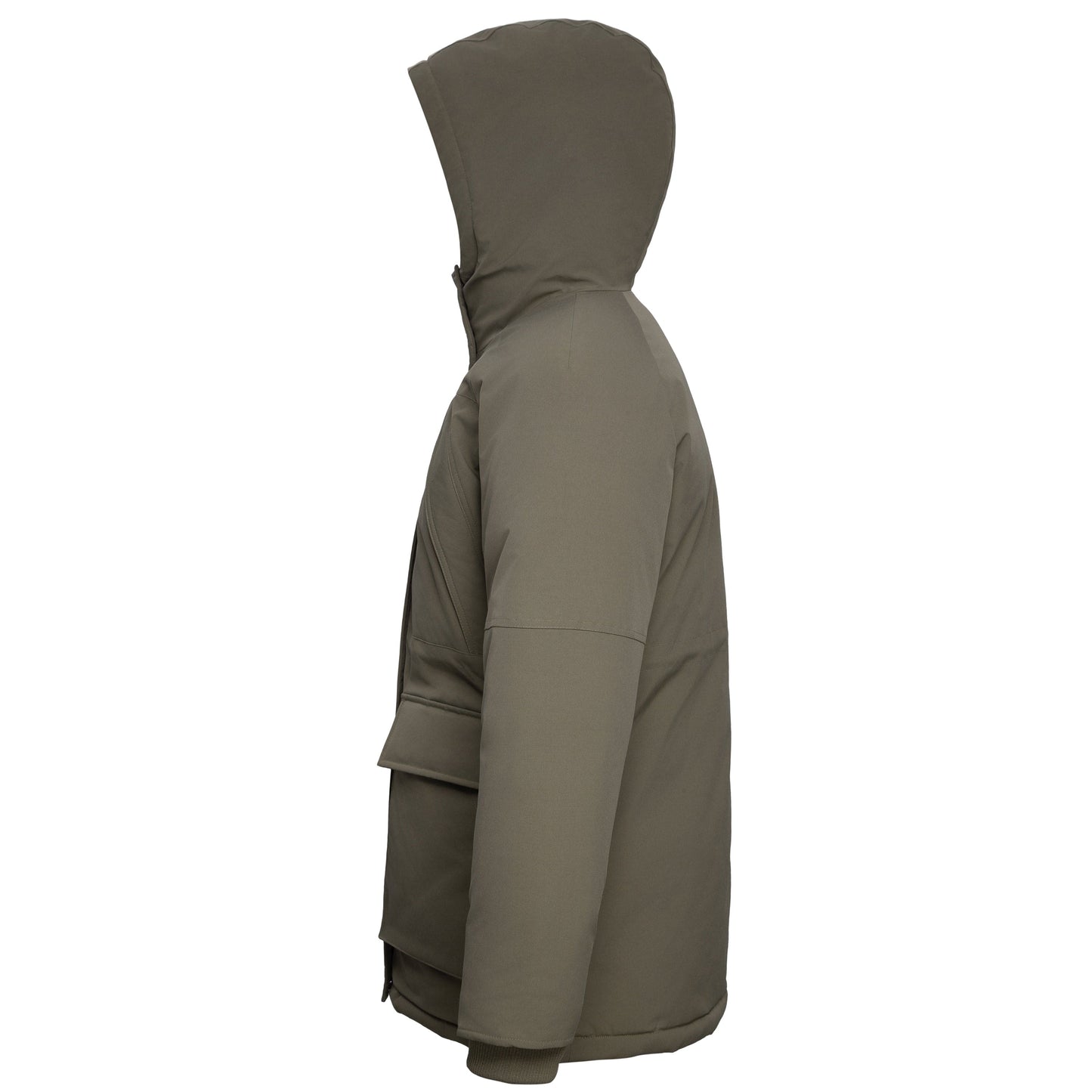 Women's Quilted Jacket Long Line Hip Length Insulated Outerwear - Olive Coats & Jackets Rokka&Rolla