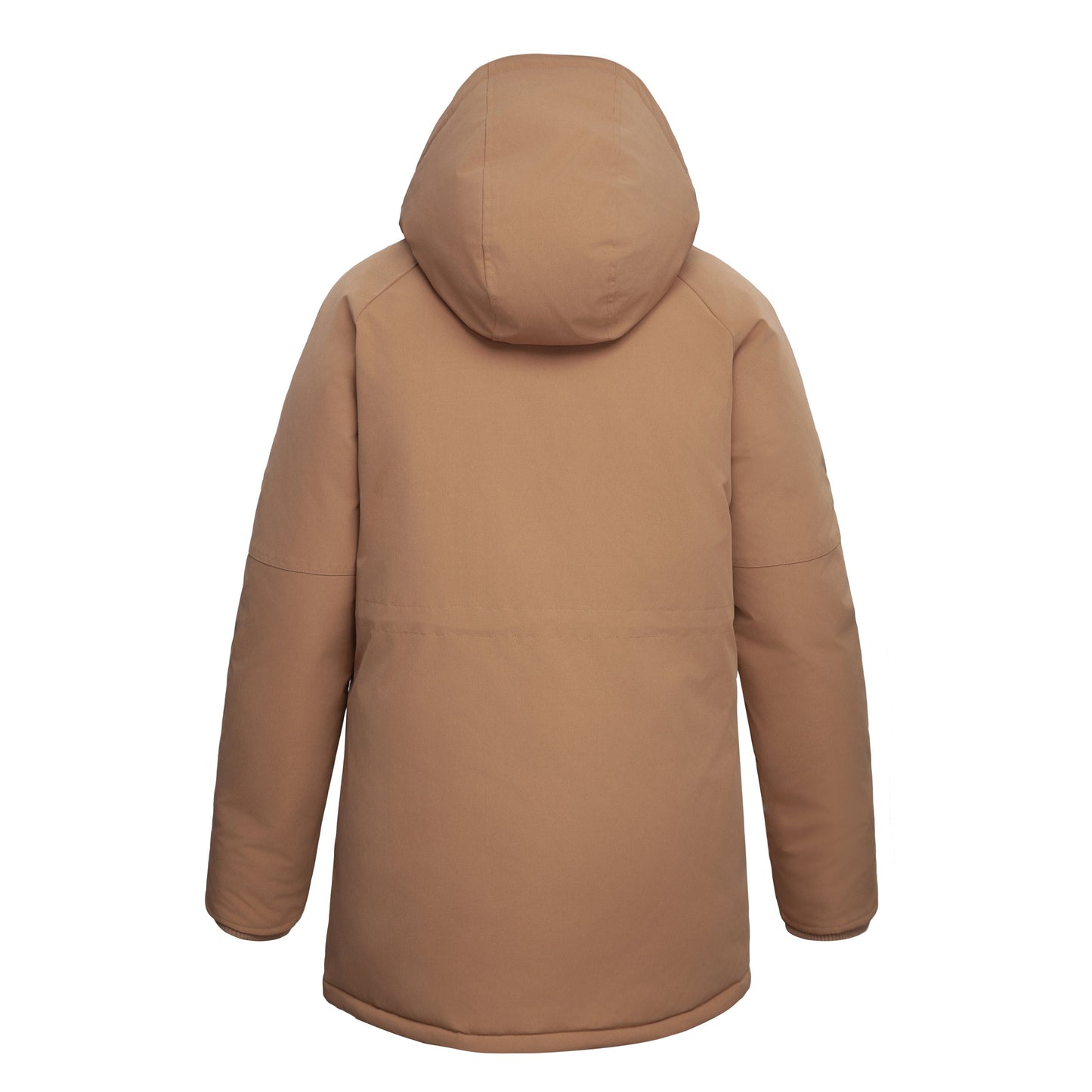 Women's Quilted Jacket Long Line Hip Length Insulated Outerwear - Sandstone Coats & Jackets Rokka&Rolla