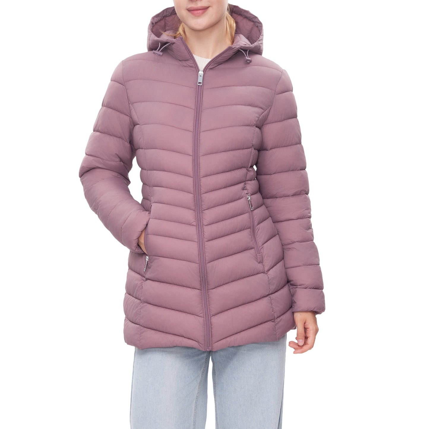 Women's Ultra Light Packable Long Puffer Jacket Coats & Jackets Rokka & Rolla