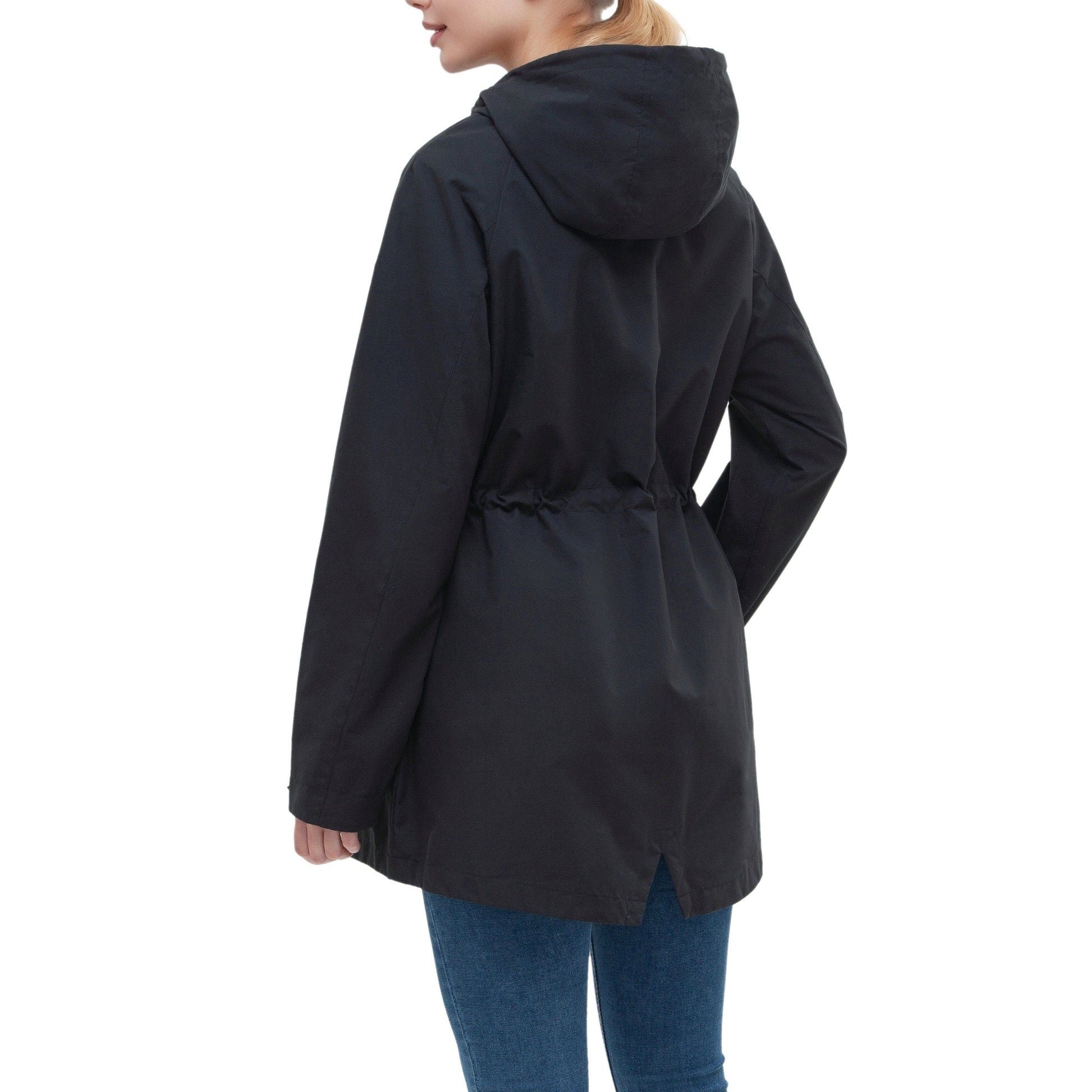 Women's Water-Resistant Anorak Hooded Rain Jacket Trench Coat Coats & Jackets Rokka & Rolla