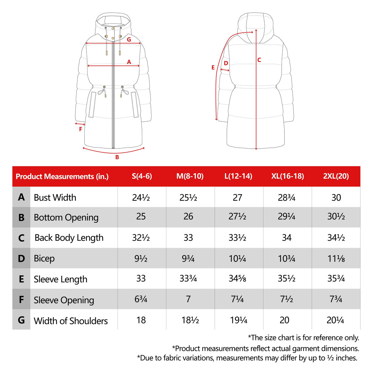 Women's Winter Puffer Jacket Cinch Waist Fleece Hood Parka Coat - Black Coats & Jackets Rokka&Rolla