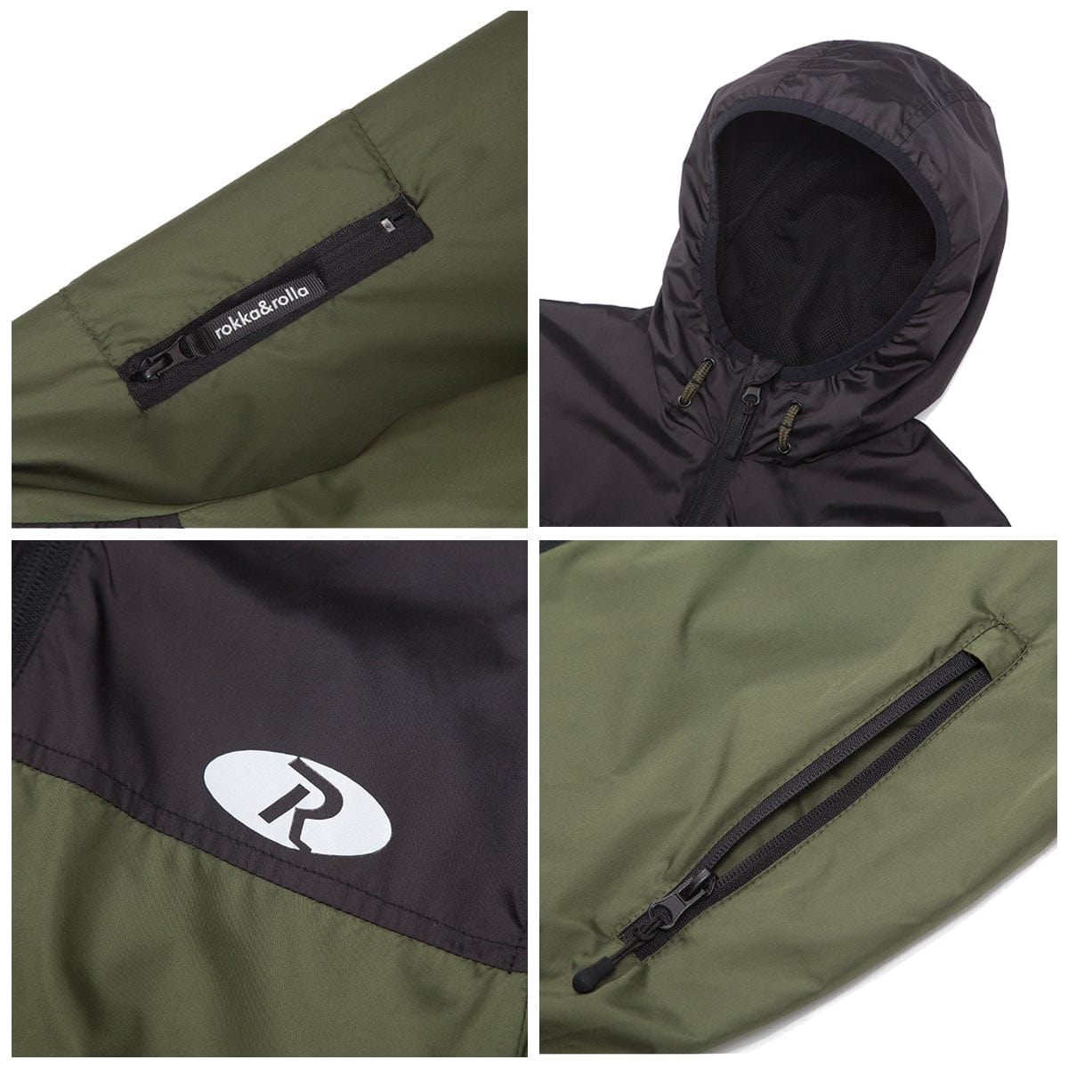 Boys' Lightweight Hooded Windbreaker Coats & Jackets Rokka & Rolla