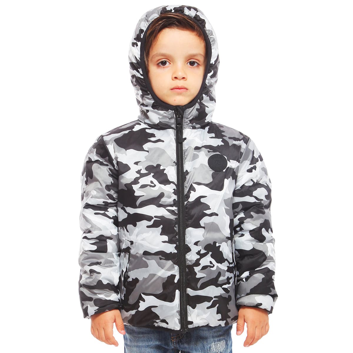 Boys' Reversible Lightweight Puffer Jacket Rokka & Rolla