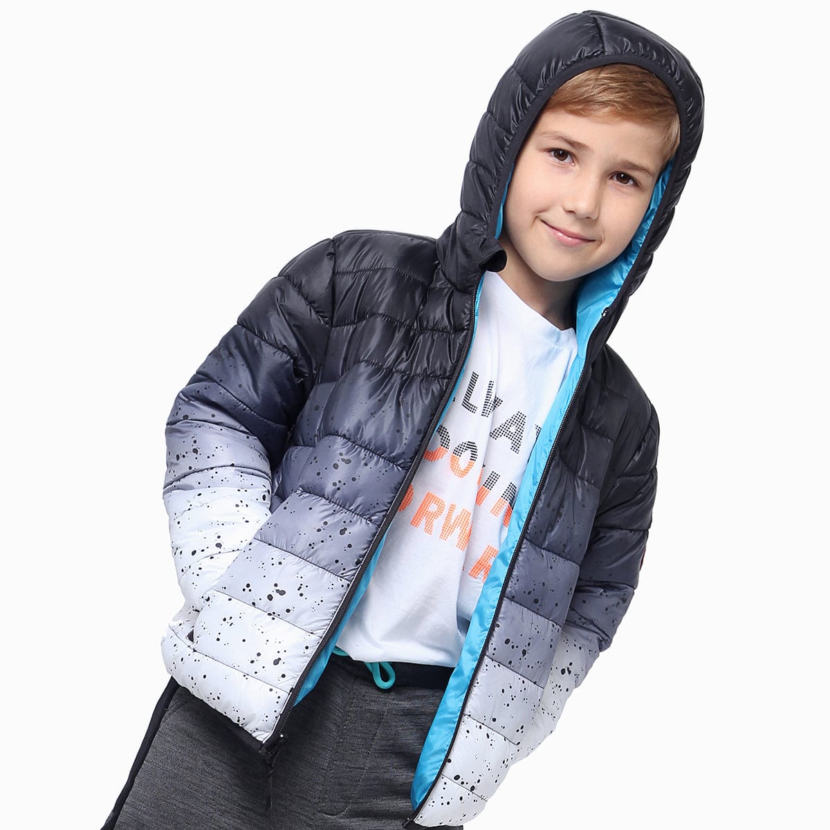 Boys' Reversible Lightweight Puffer Jacket Rokka & Rolla