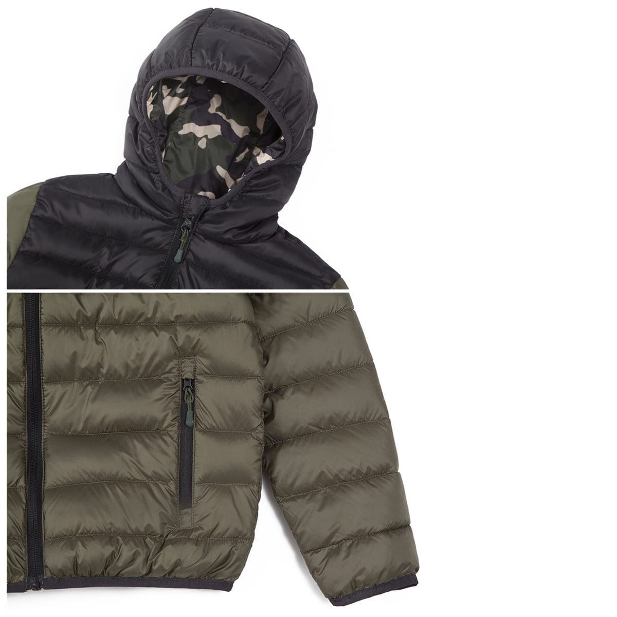 Boys' Reversible Lightweight Puffer Jacket Rokka & Rolla