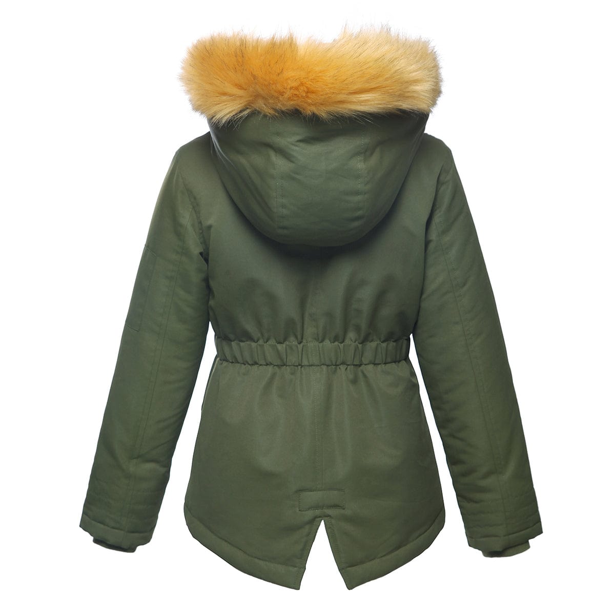 Girls' Parka Jacket with Faux Fur Hood Rokka & Rolla