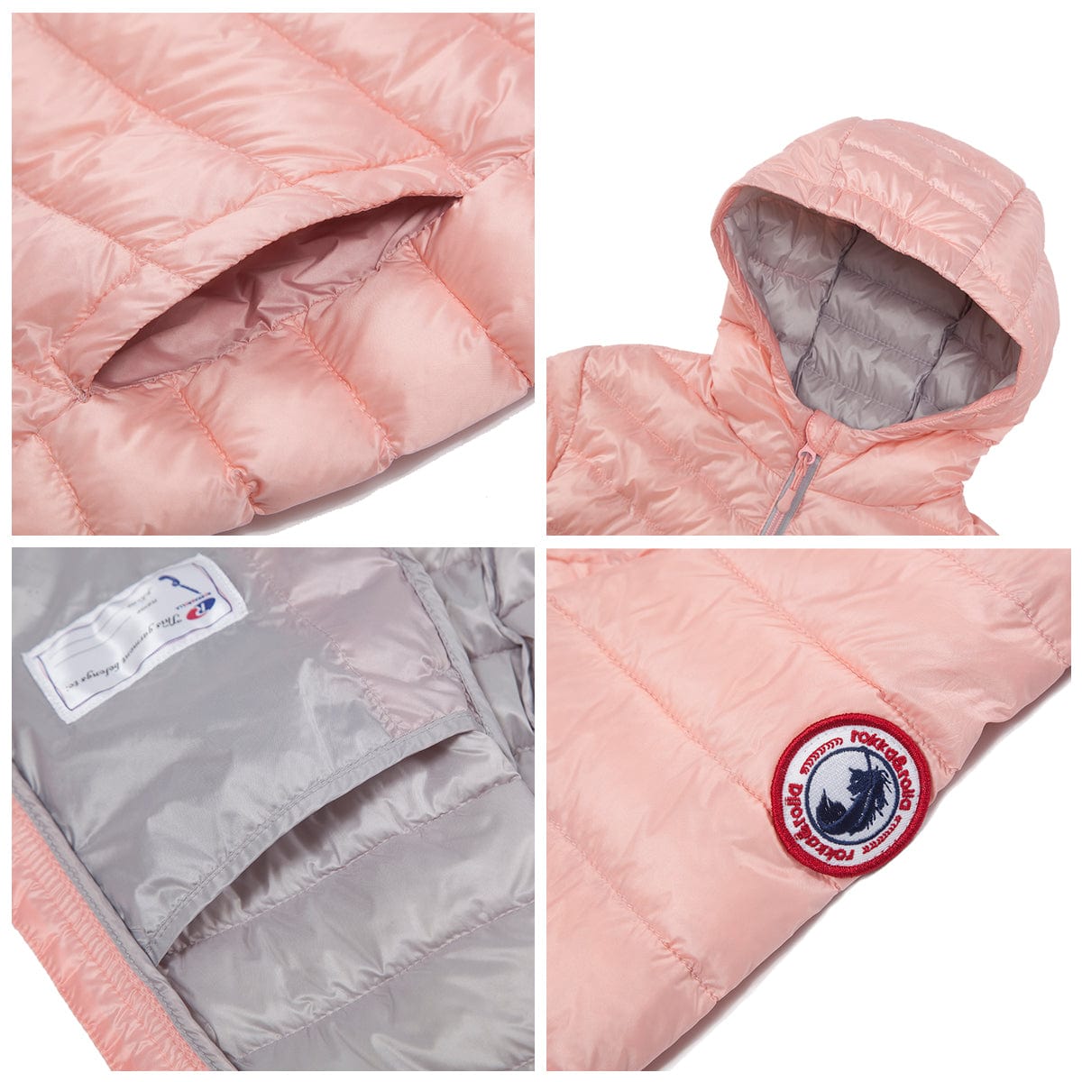 Girls' Ultra Light Packable Down Puffer Jacket Rokka & Rolla