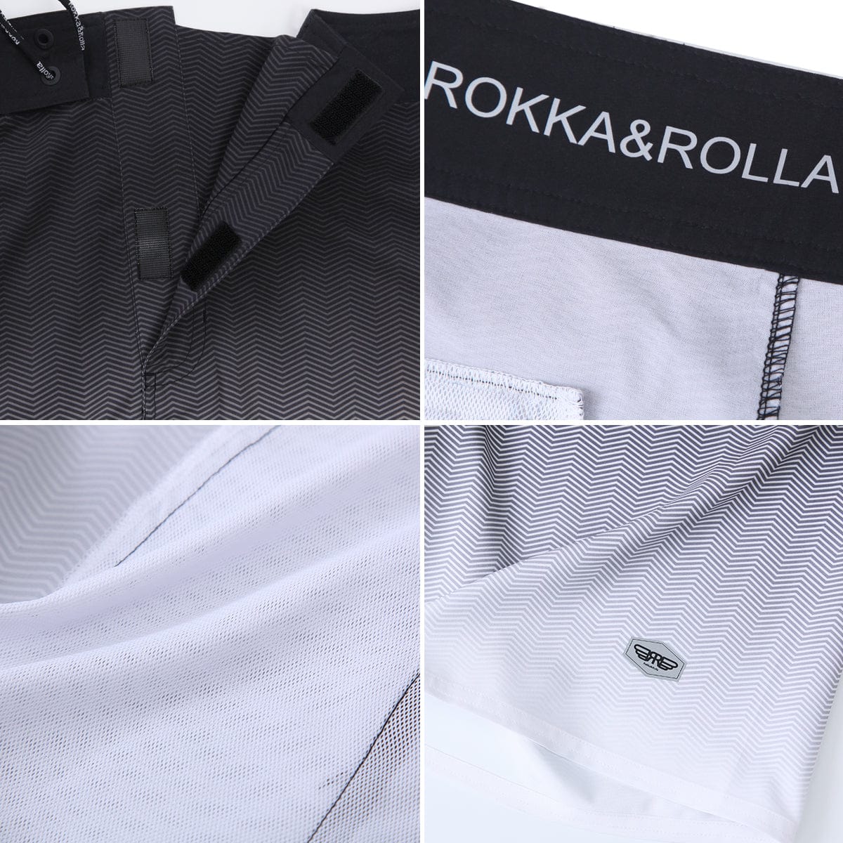 Men's 4-Way Stretch Beach Shorts Rokka & Rolla